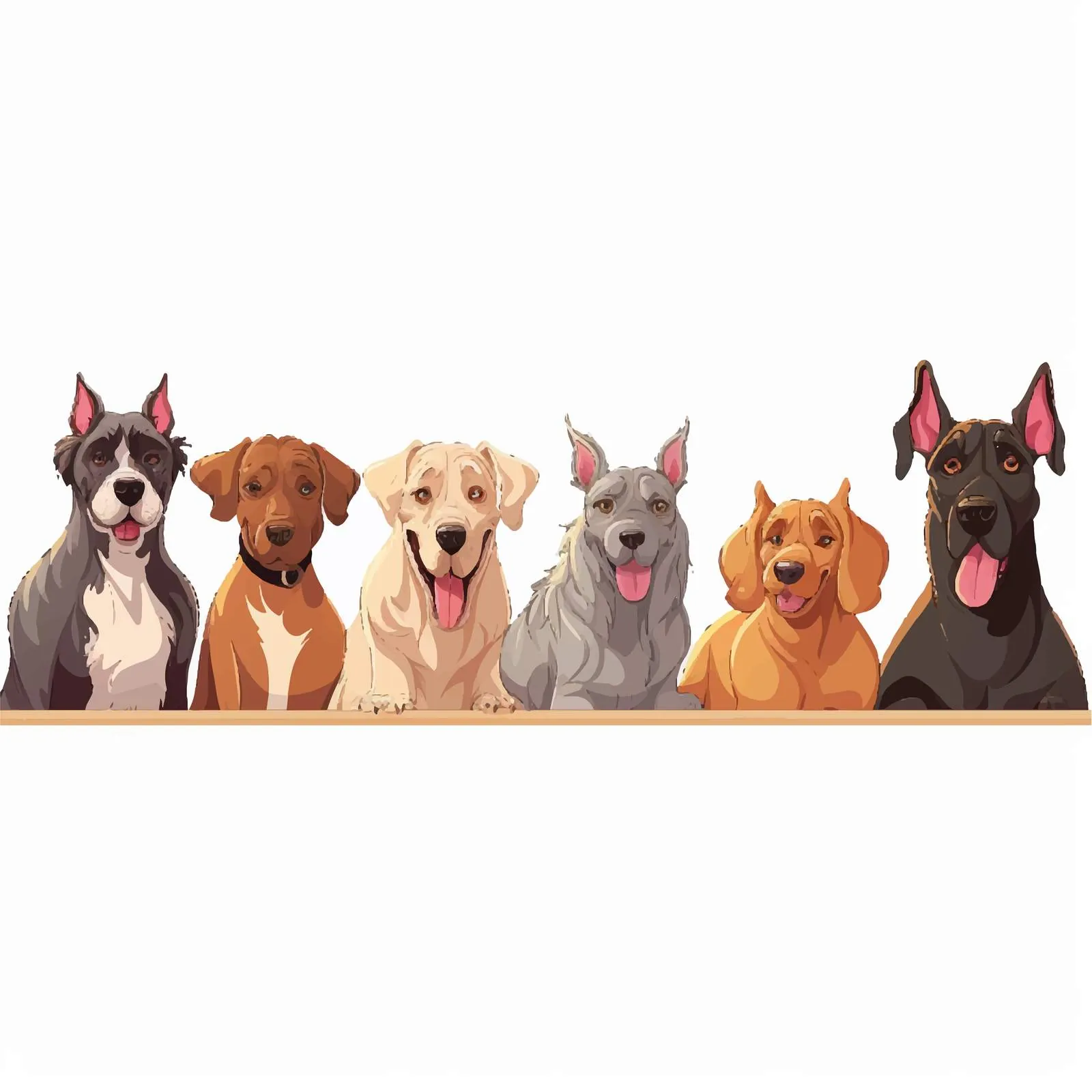 Thoroughbred Dog Vector with Text Space — free download from Dotvec