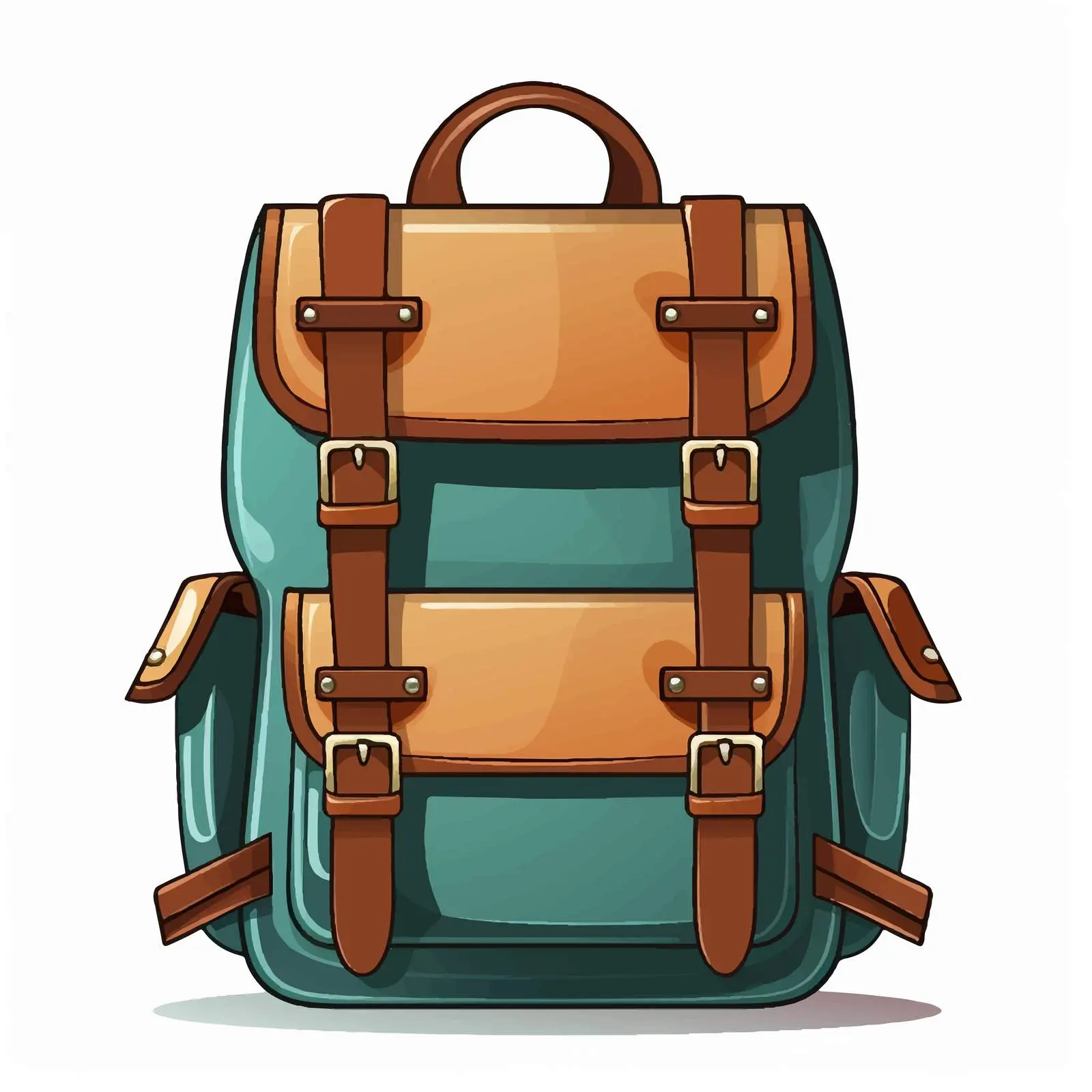 Isolated Vector Backpack Illustration on White Background — free download from Dotvec