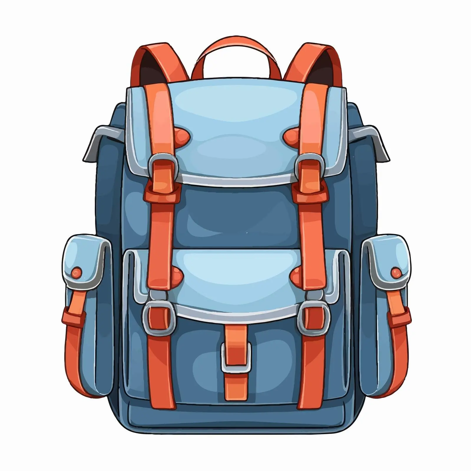 Backpack Vector Illustration on White Background — free download from Dotvec