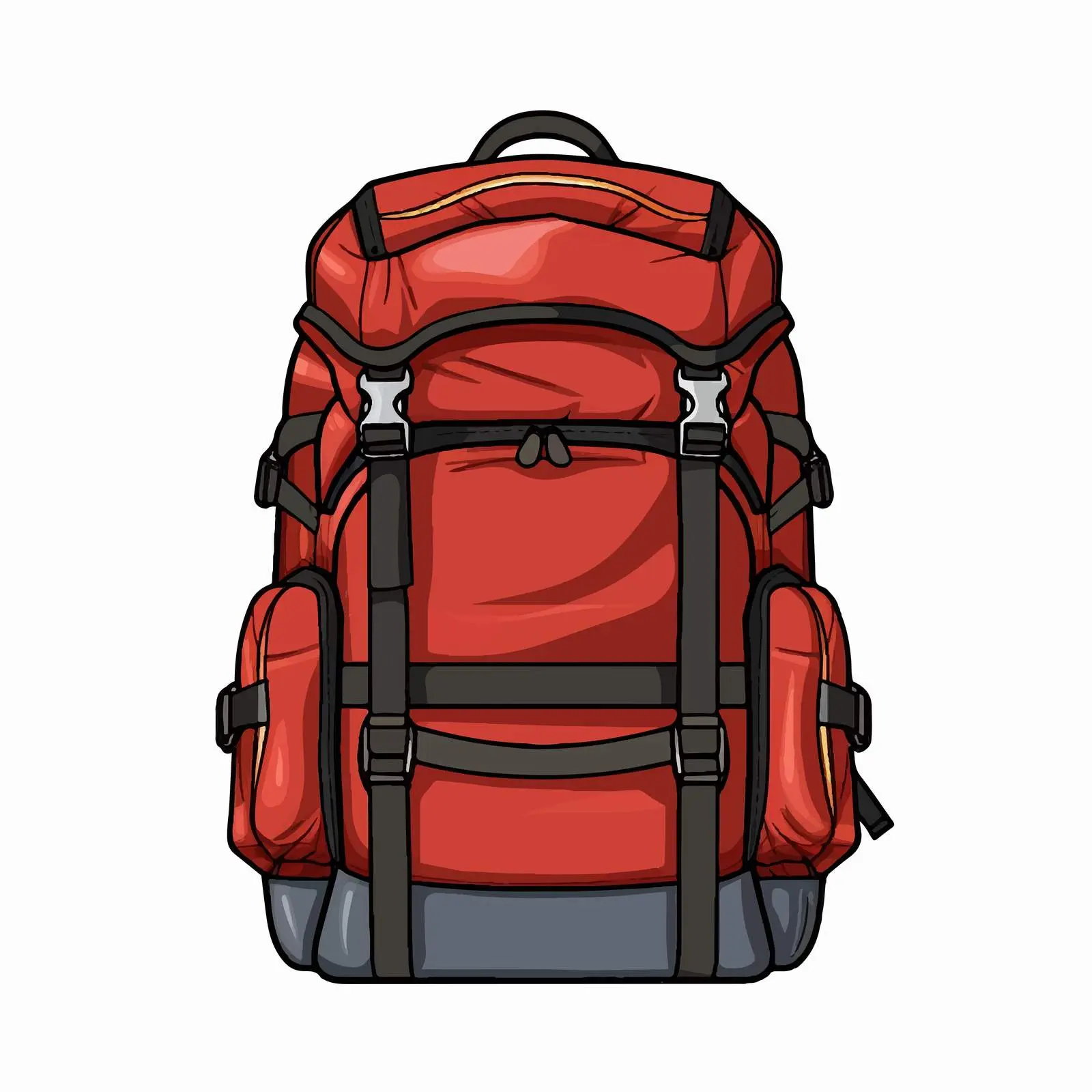 Isolated Backpack Vector Illustration on White Background — free download from Dotvec