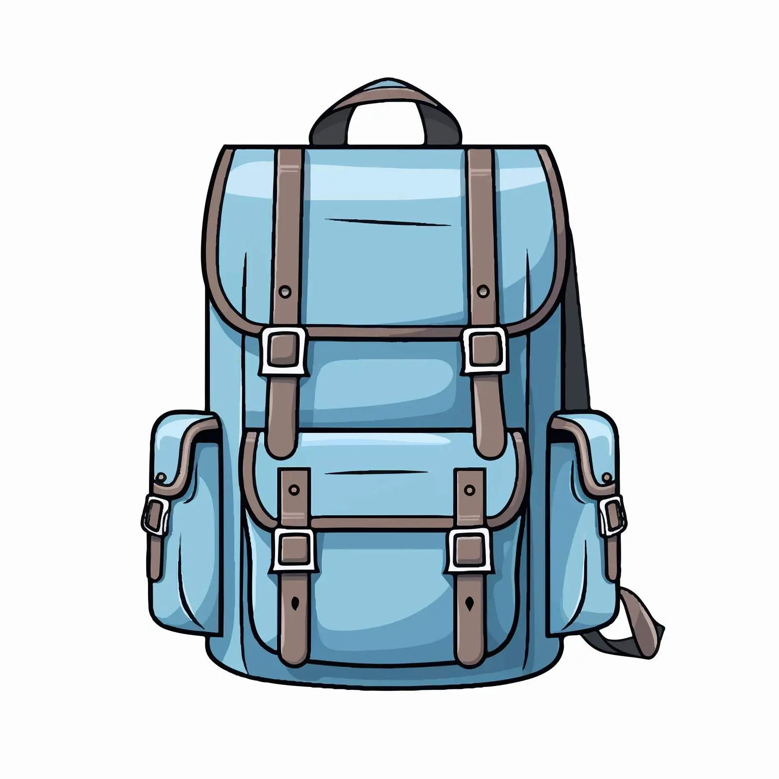 Vector Backpack Illustration on White Background — free download from Dotvec