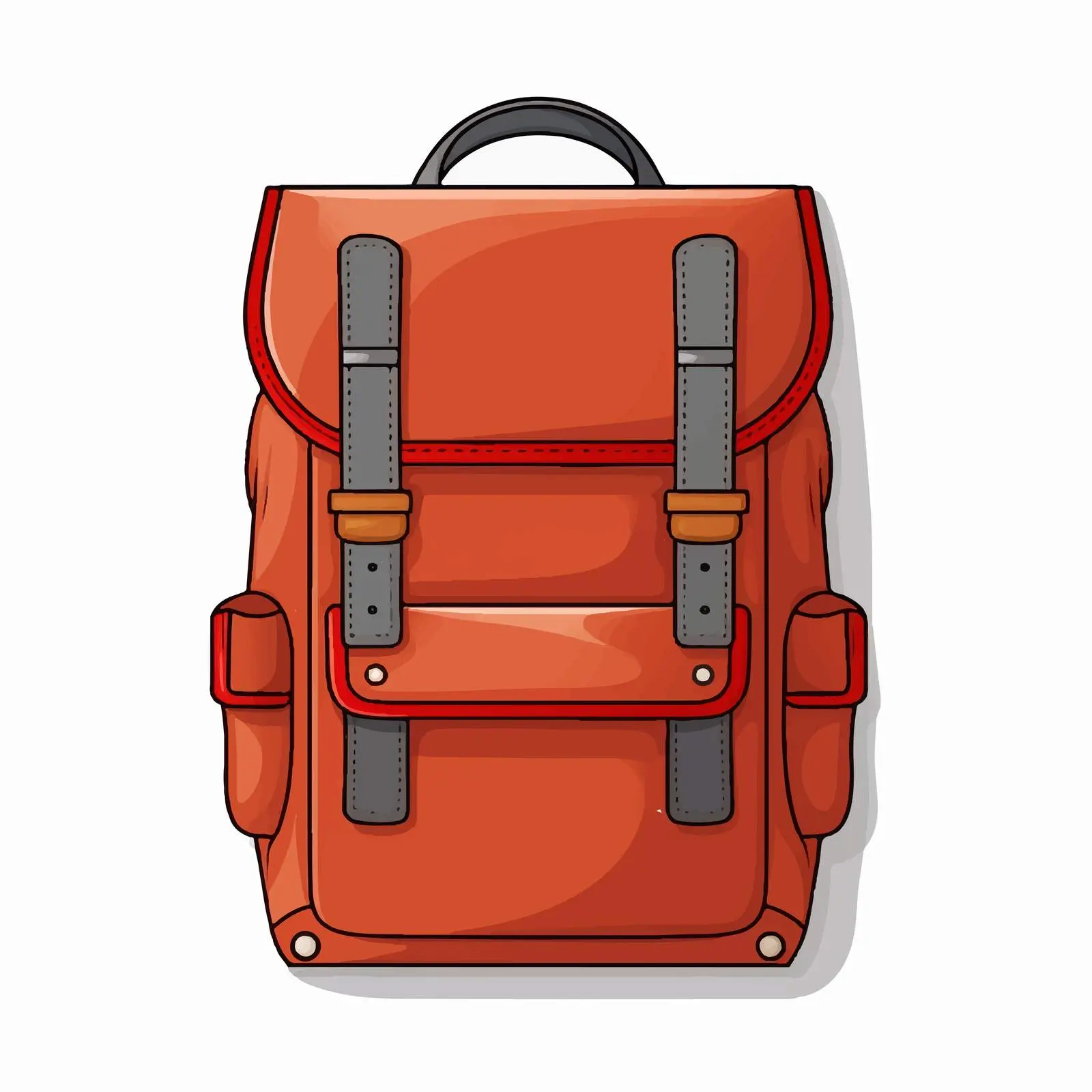 Vector Illustration of Backpack on White Background — free download from Dotvec