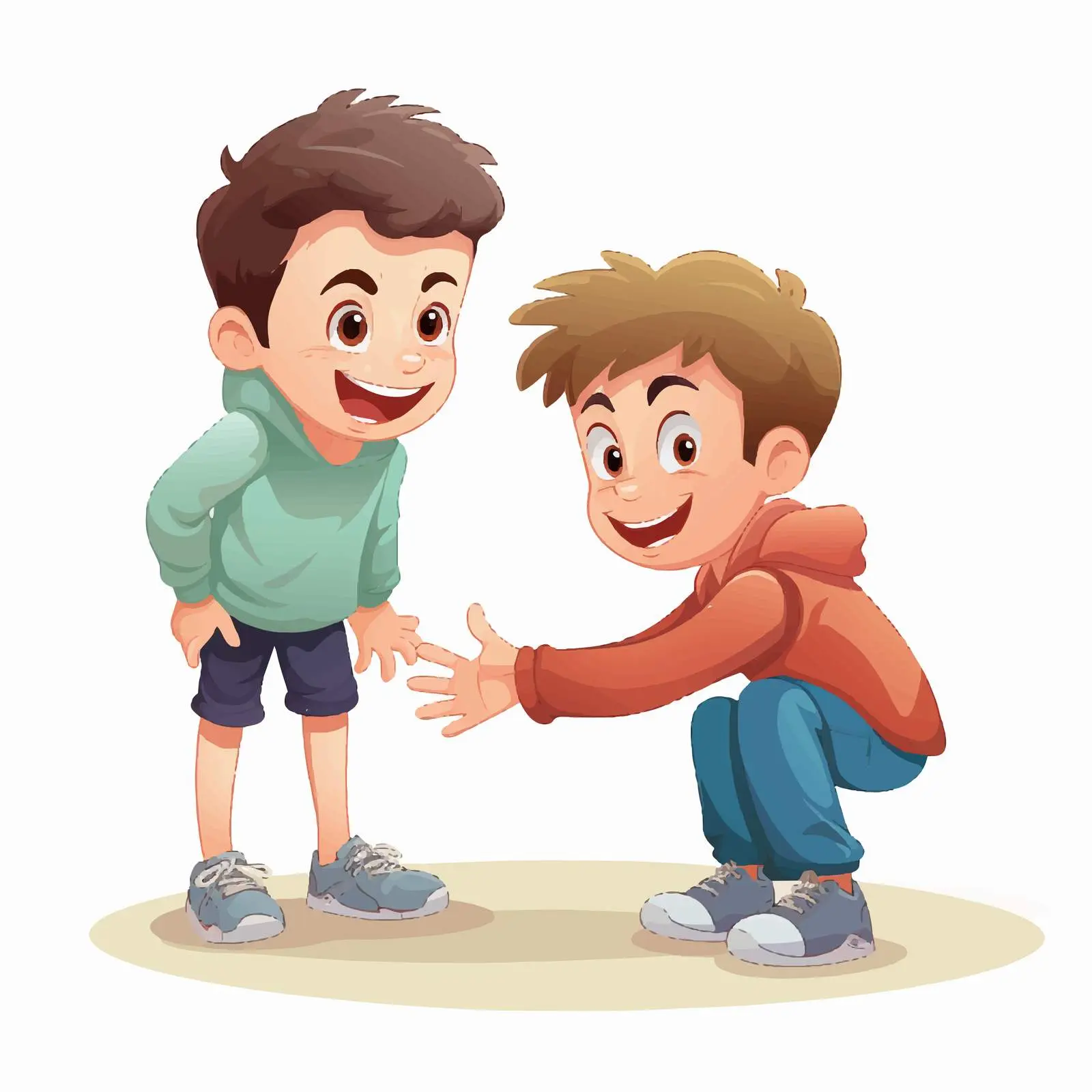 Cartoon Bad Boy Character Illustration Vector – free social interactions image from Dotvec