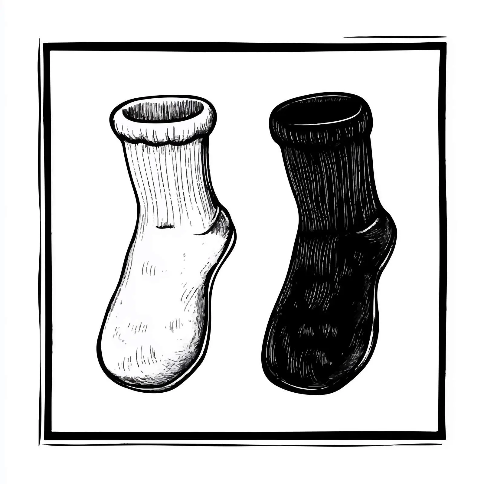 Cartoon Bad Smell Socks Illustration — free download from Dotvec
