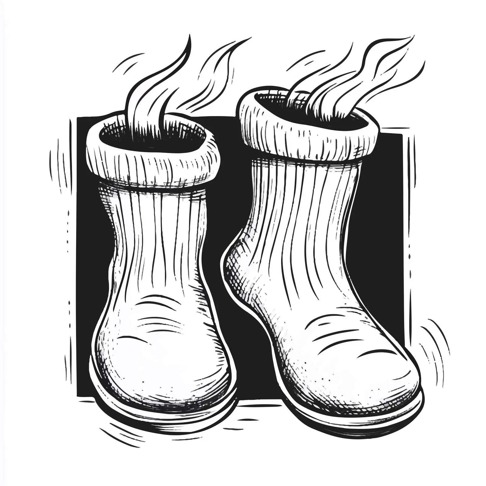 Cartoon Vector of Smelly Socks — free download from Dotvec