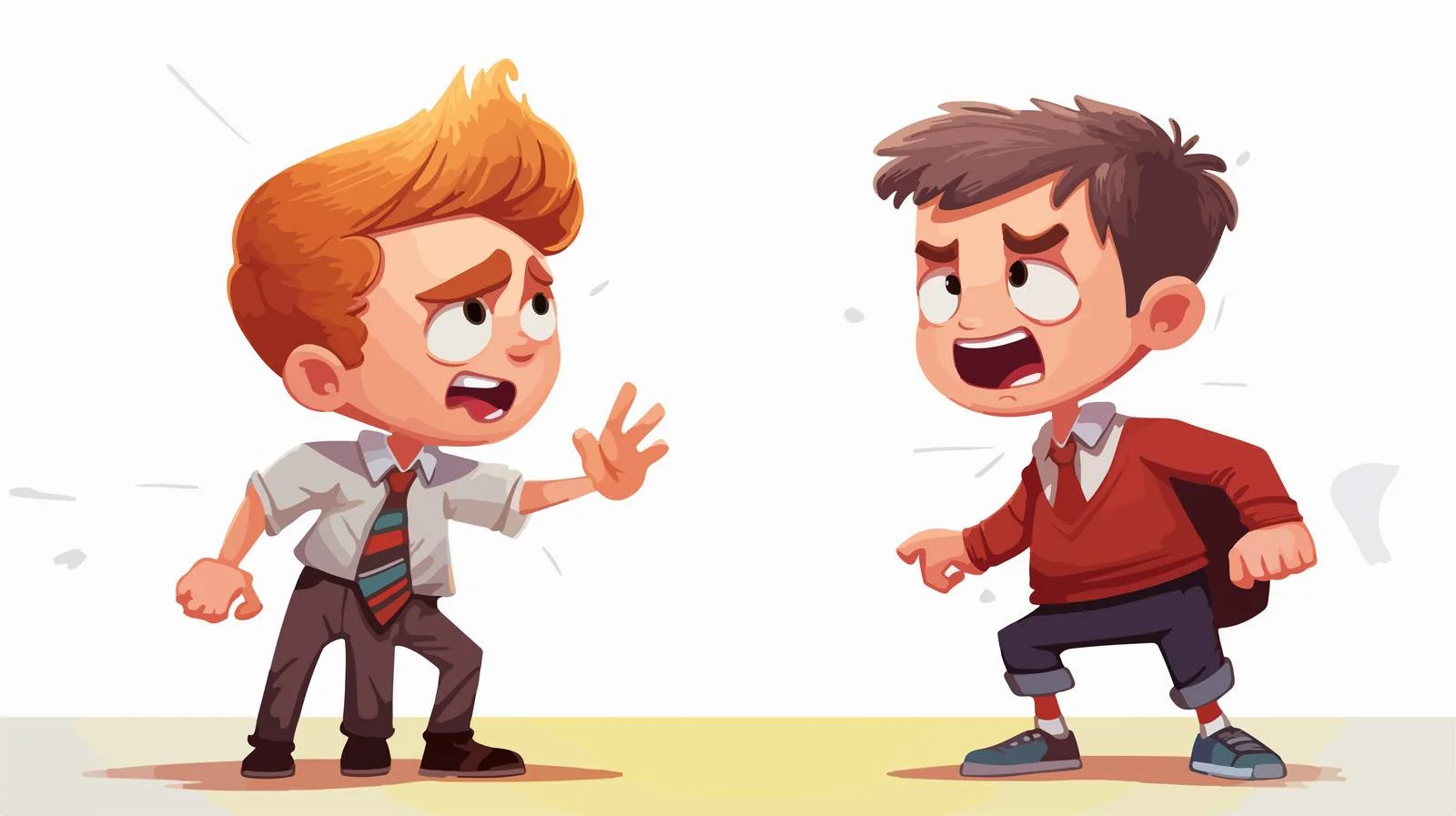 School Bullying Cartoon Illustration — free download from Dotvec