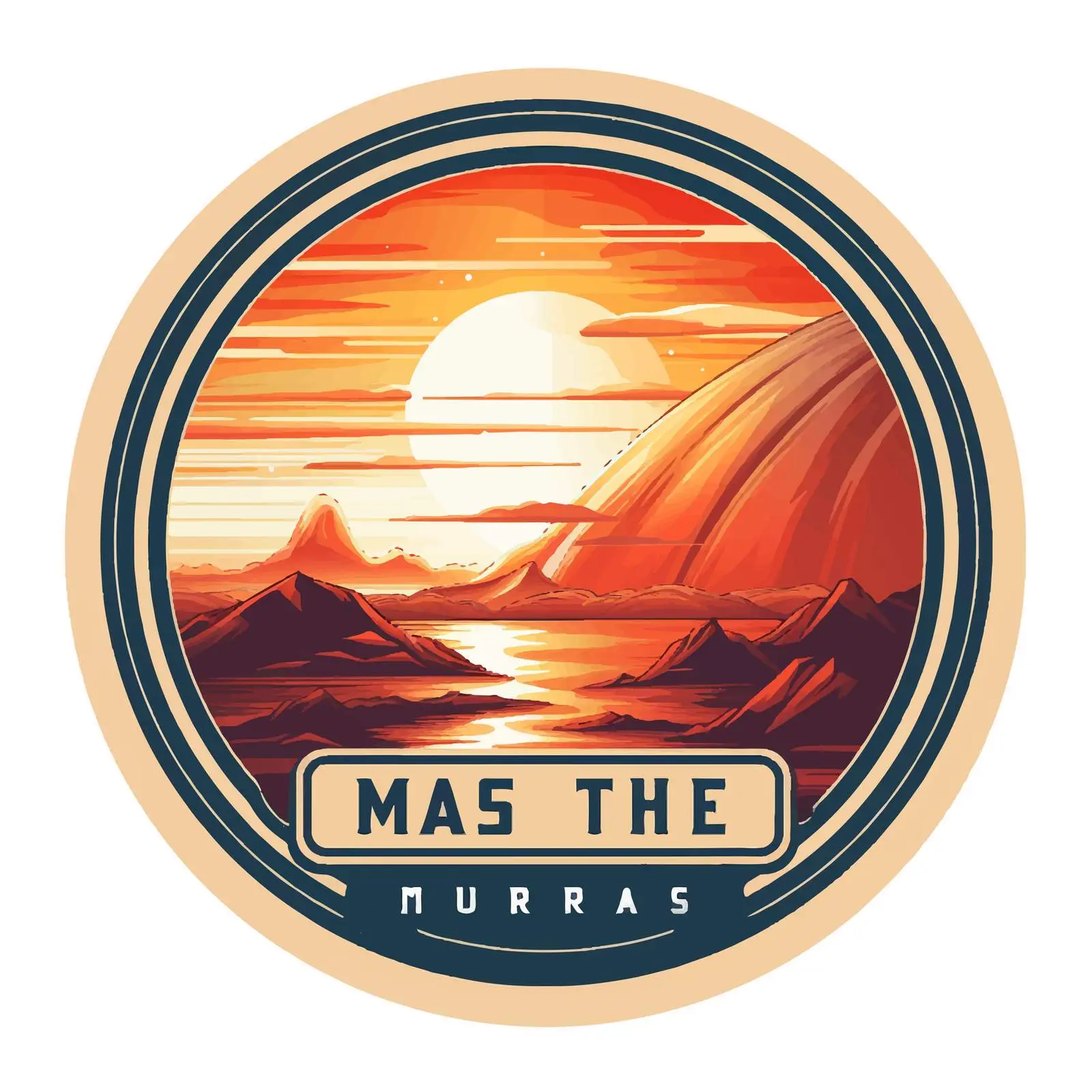 Badge of Mars Future Logo Vector Illustration — free download from Dotvec