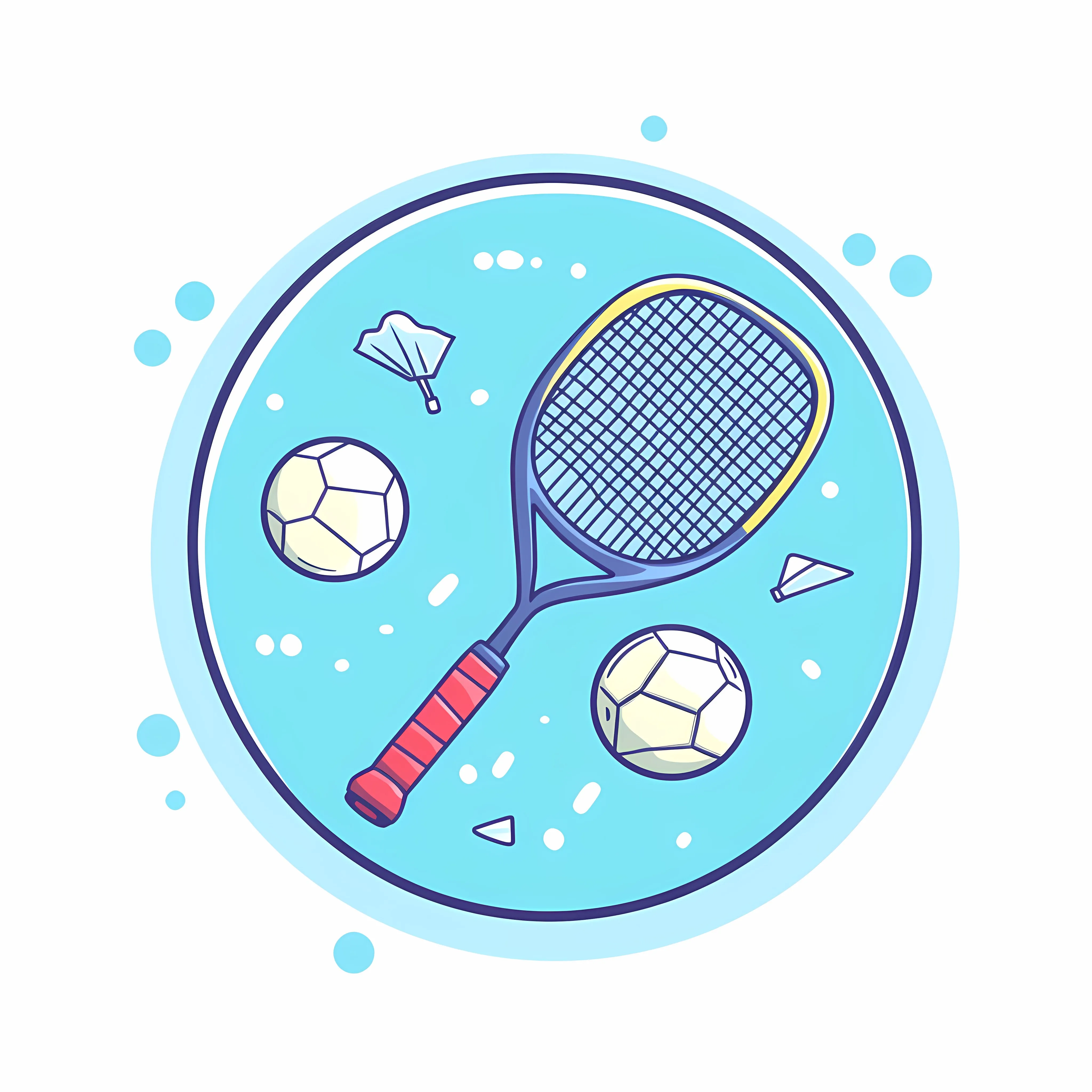 Badminton Ball Sports Equipment Vector Illustration — free download from Dotvec