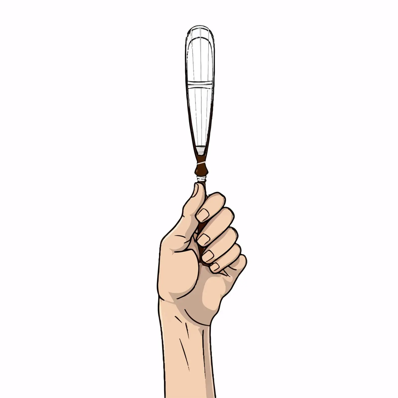 Badminton Grip Vector Line Illustration — free download from Dotvec