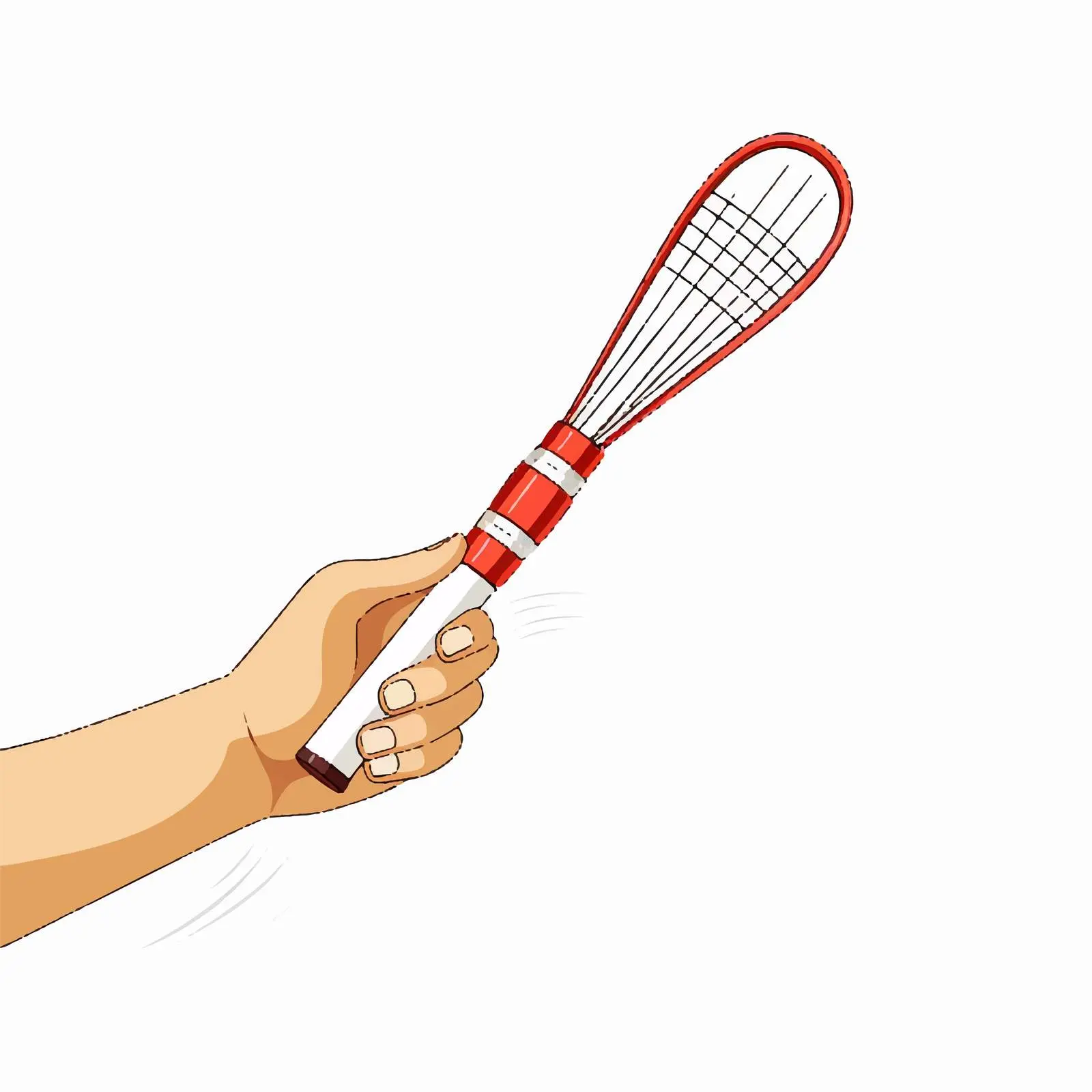 Badminton Grip Line Vector Illustration – free sport equipment image from Dotvec