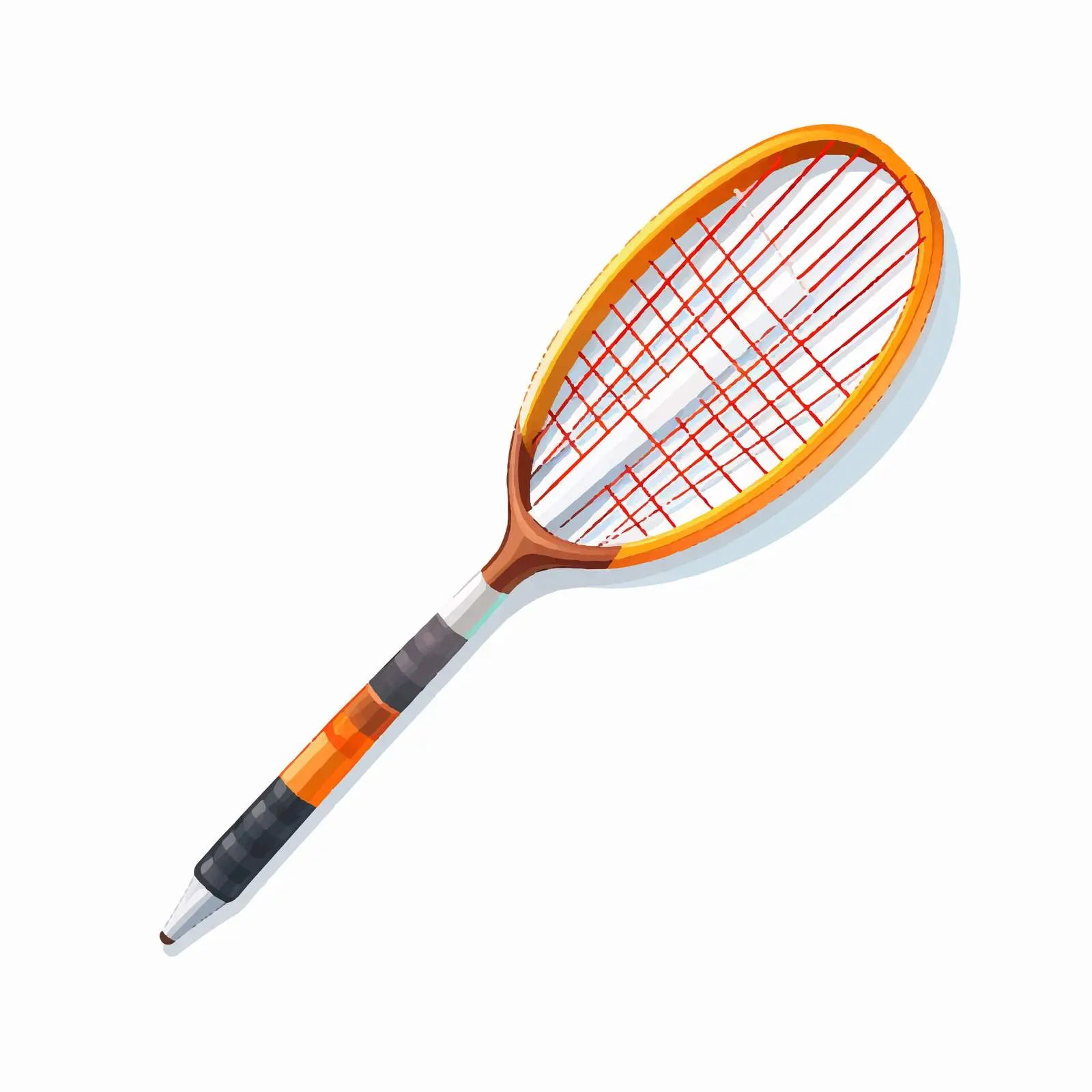 Badminton Grip Line Vector Illustration – free sport equipment image from Dotvec