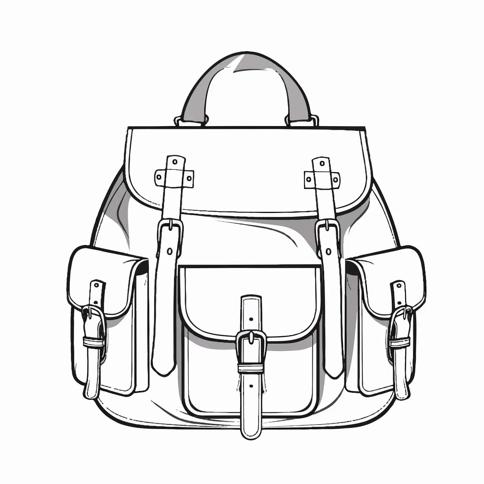 Colorful Bag Vector Illustration on White Background — free download from Dotvec
