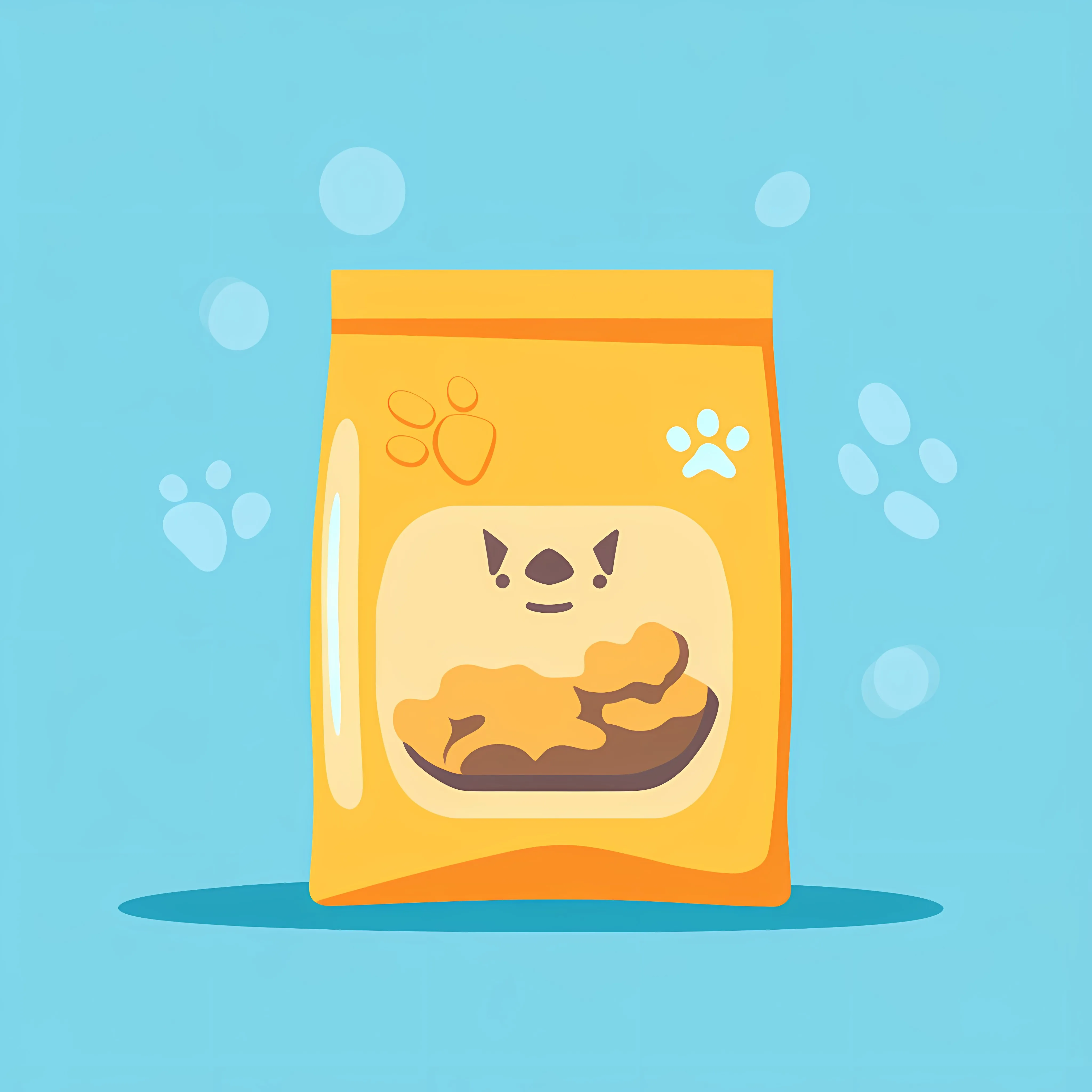 Veterinary Pet Food Bag Flat Vector Illustration – free food marketing image from Dotvec