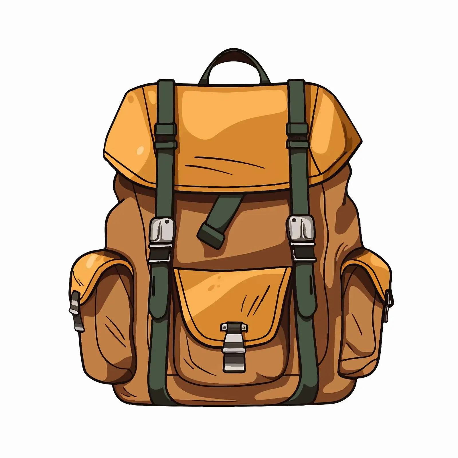 Cartoon Bag Line Vector Illustration — free download from Dotvec