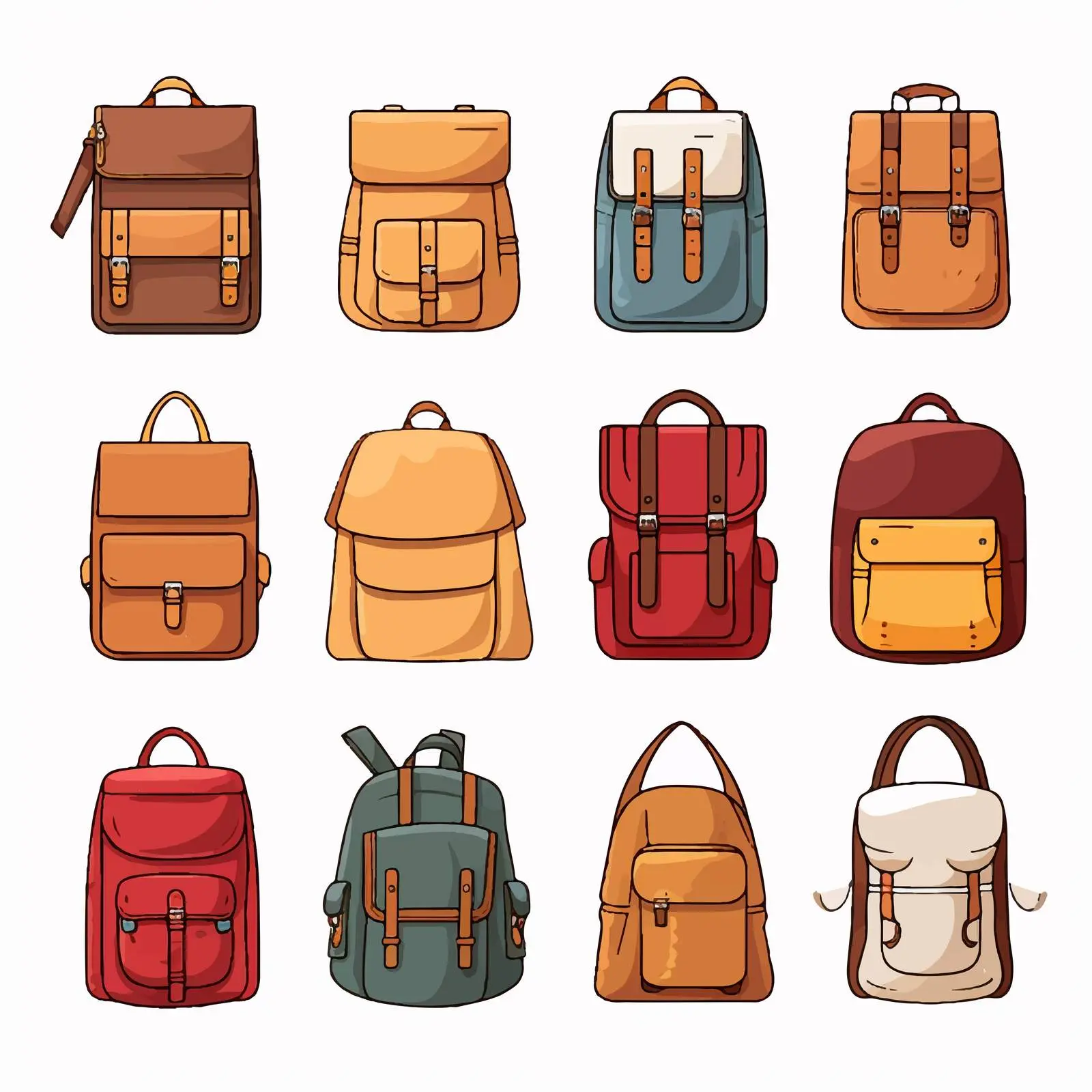 Vector Illustration of Isolated Bag Design – free digital drawing image from Dotvec