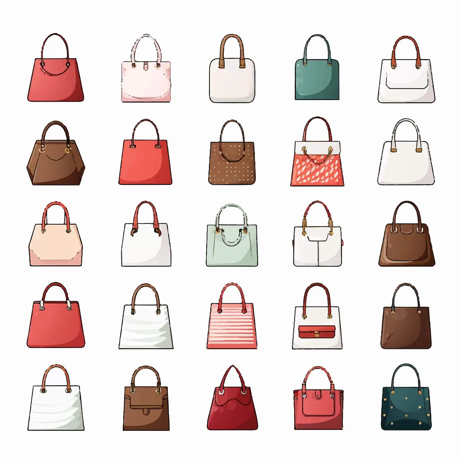 Vector Bag Illustration on White Background — free download from Dotvec