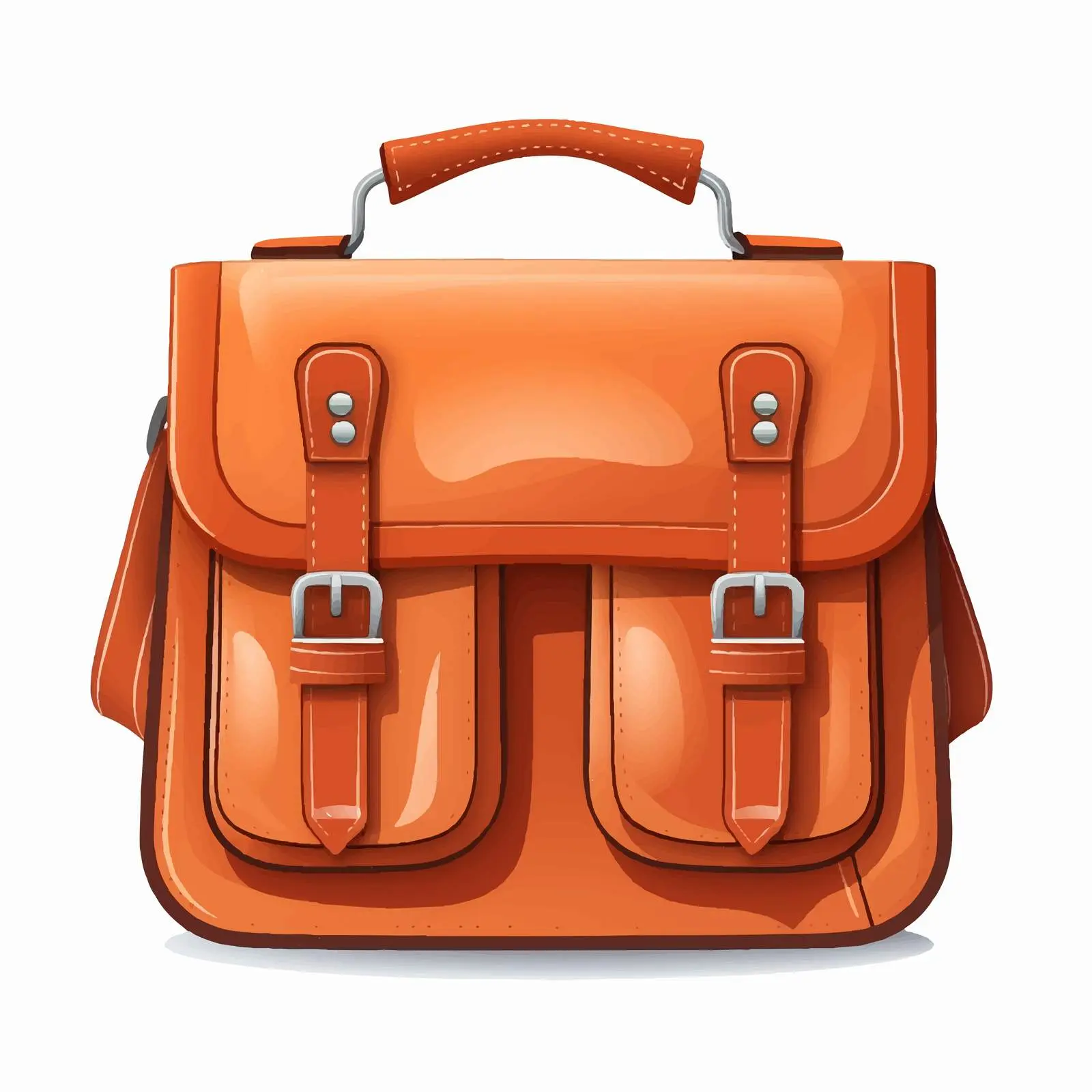 Top View Bag Vector Illustration on White Background – free luggage image from Dotvec