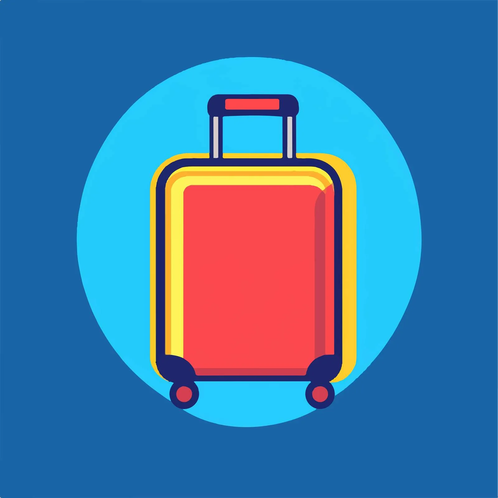 Baggage Icon Vector Design on Colorful Background — free download from Dotvec