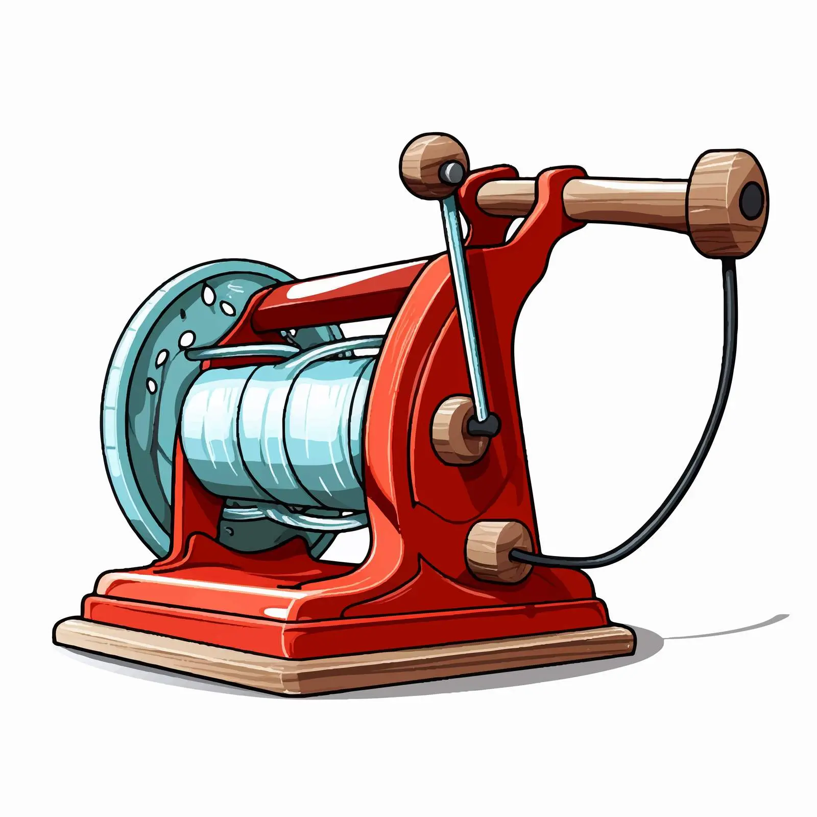 Cartoon Bailer Line Vector Illustration — free download from Dotvec