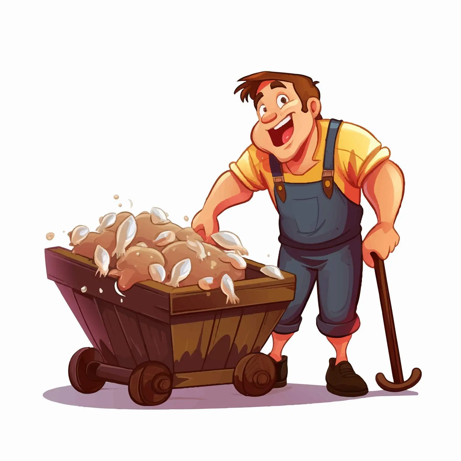 Cartoon Bailer Vector Illustration Design — free download from Dotvec