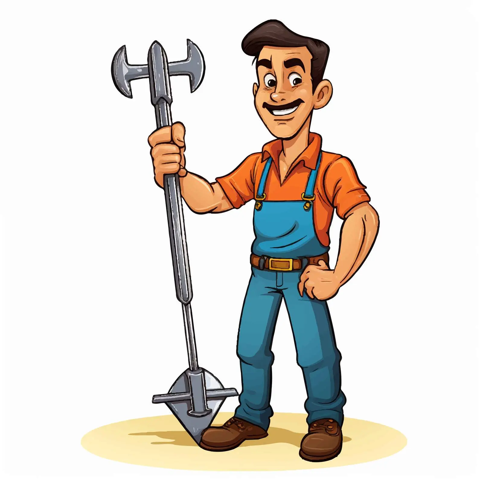 Cartoon Bailer Vector Illustration — free download from Dotvec