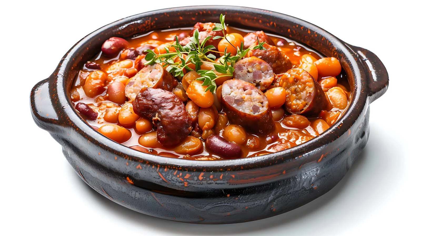 Savory Baked Beans with Sausage Medley — free download from Dotvec