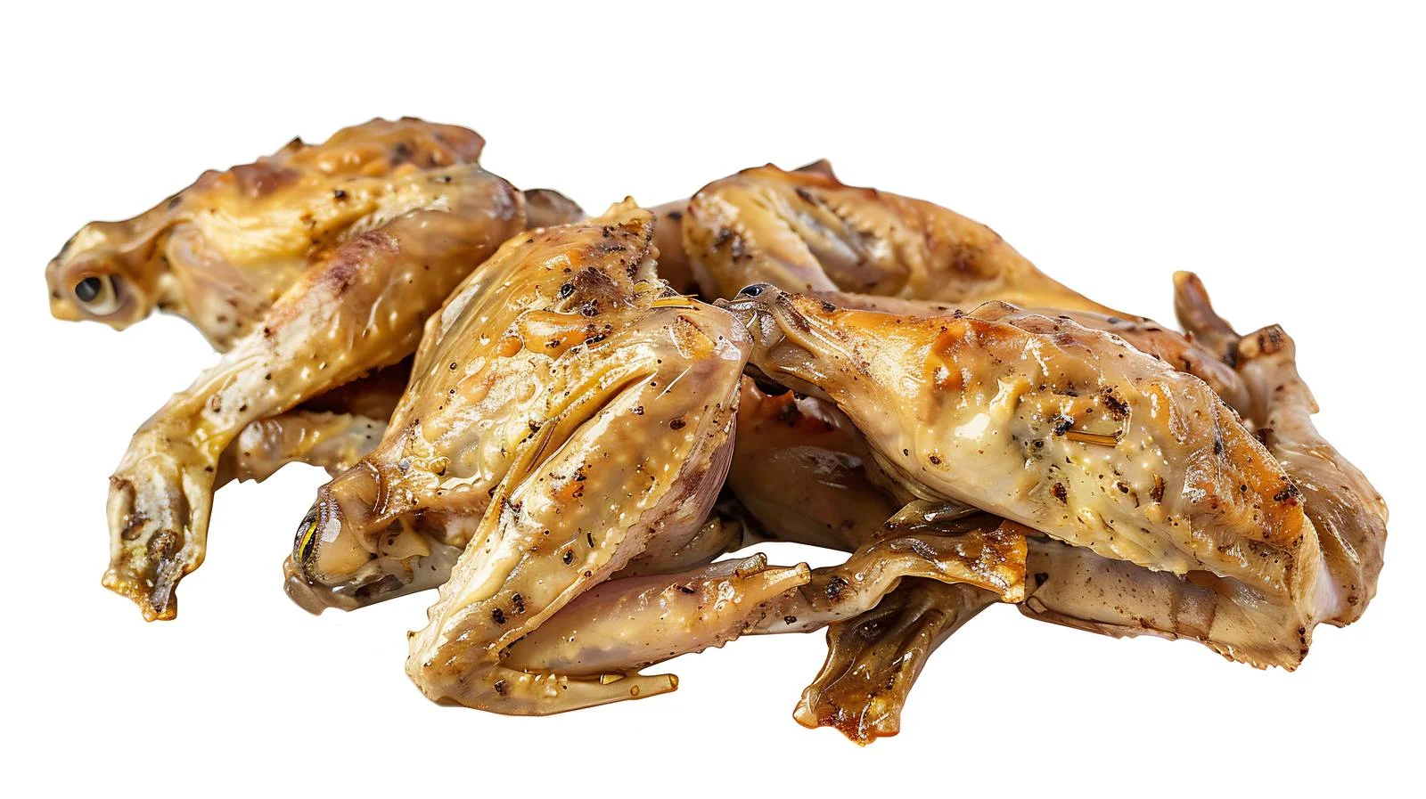 Delicious Baked Frog Legs on White — free download from Dotvec