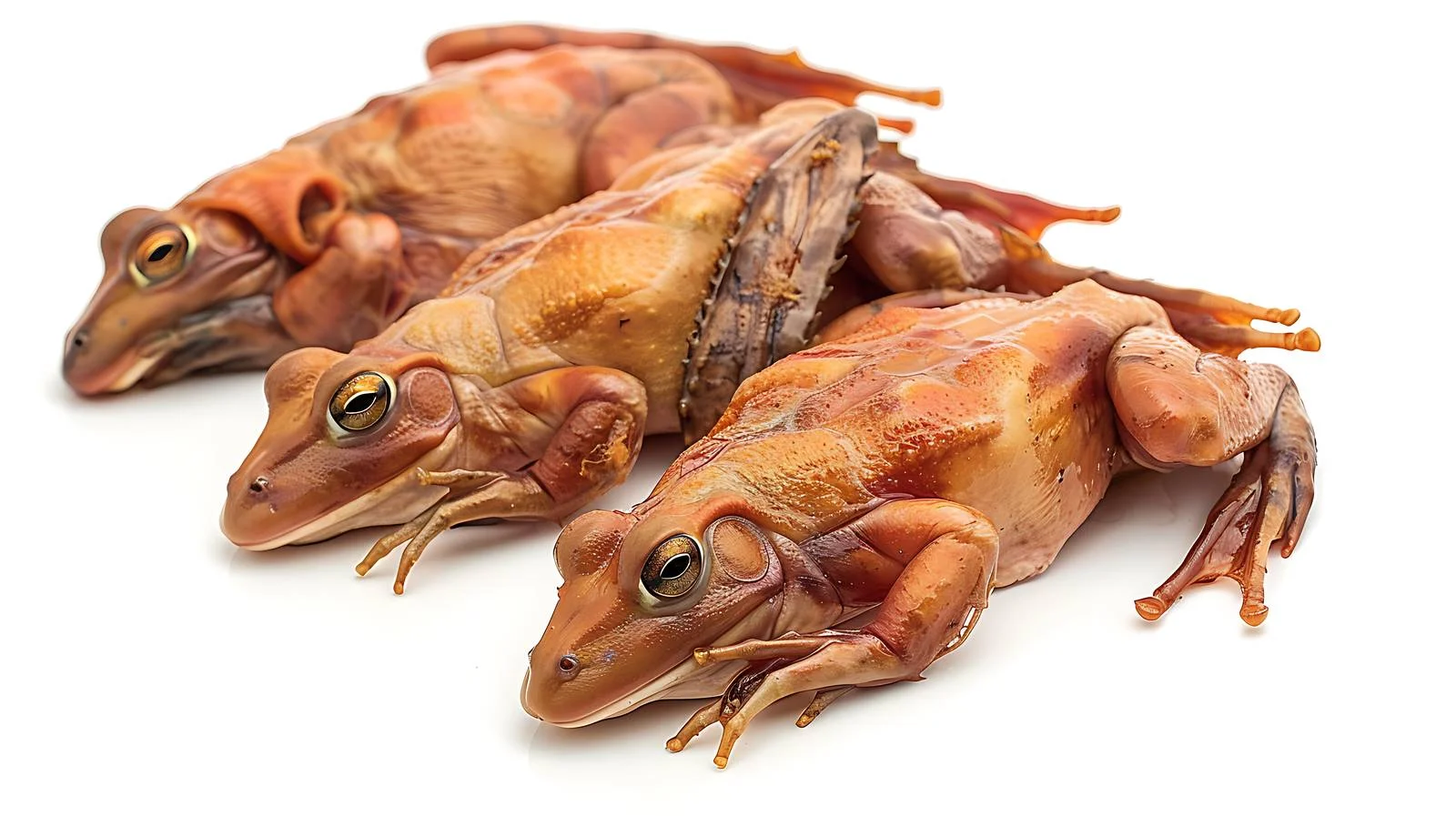 Gourmet Baked Frog Legs on White — free download from Dotvec