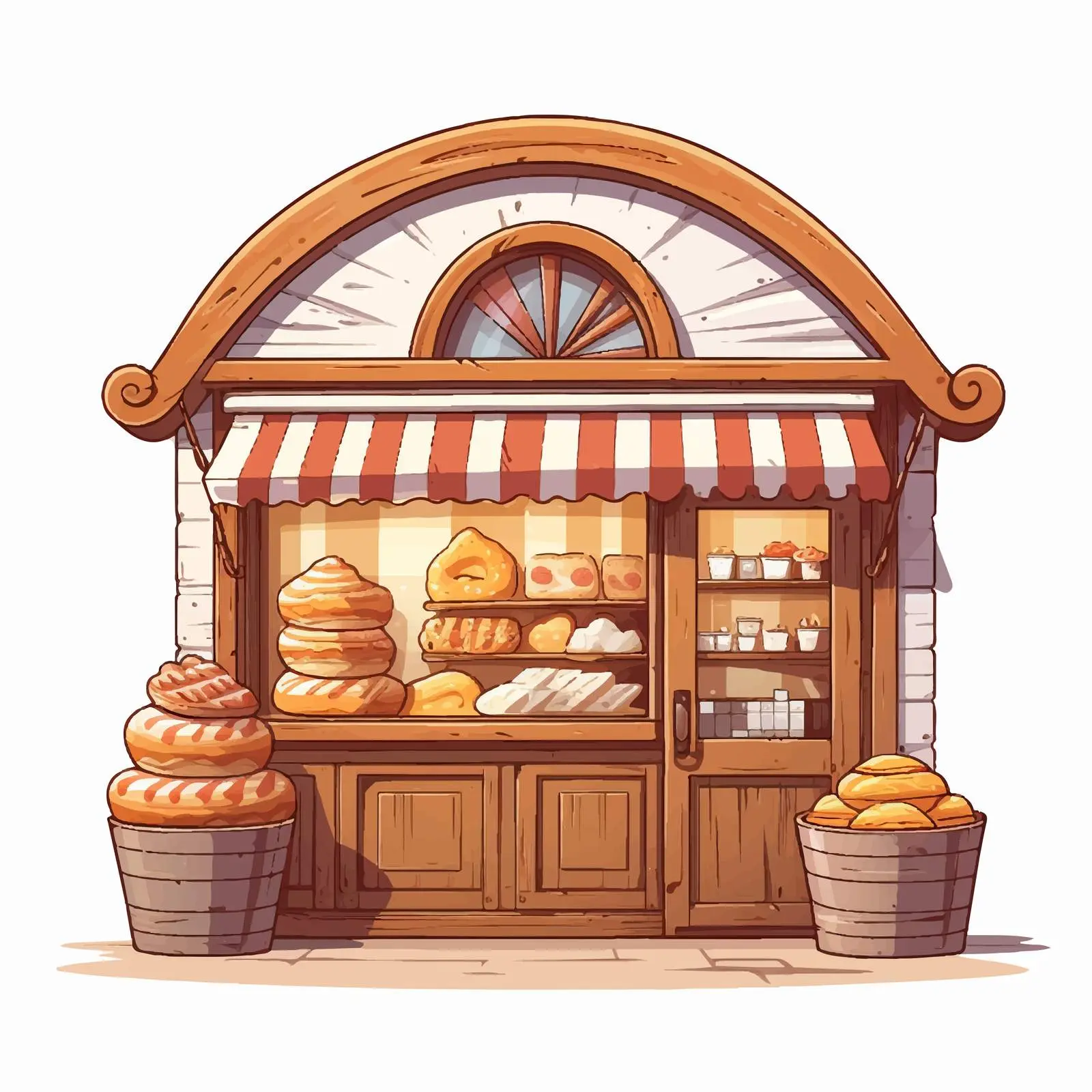 Bakery Cartoon Vector Illustration Design — free download from Dotvec