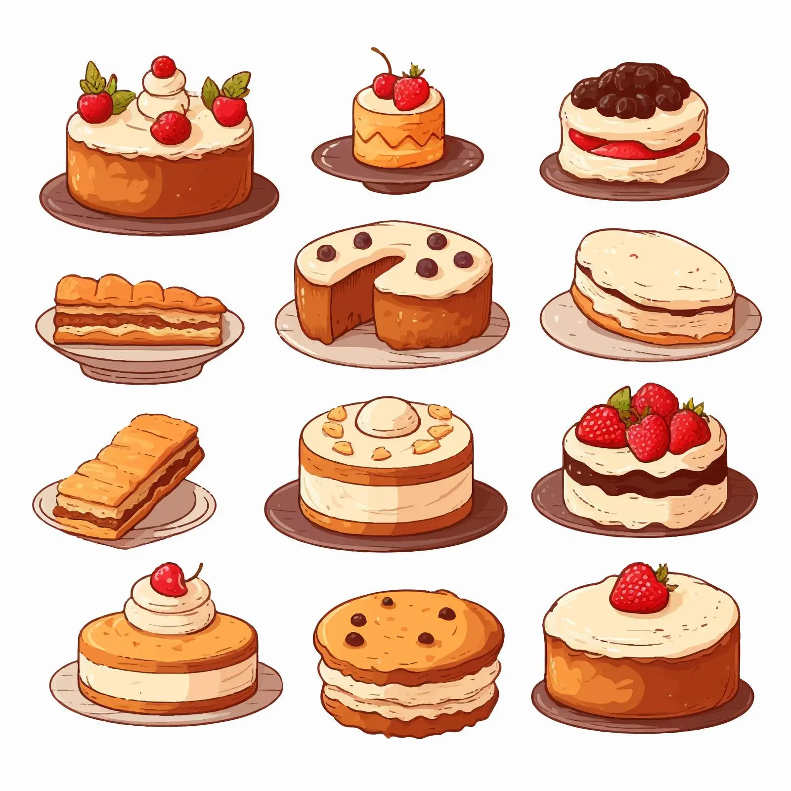 Bakery Food and Gastronomy Vector Illustration – free baker image from Dotvec