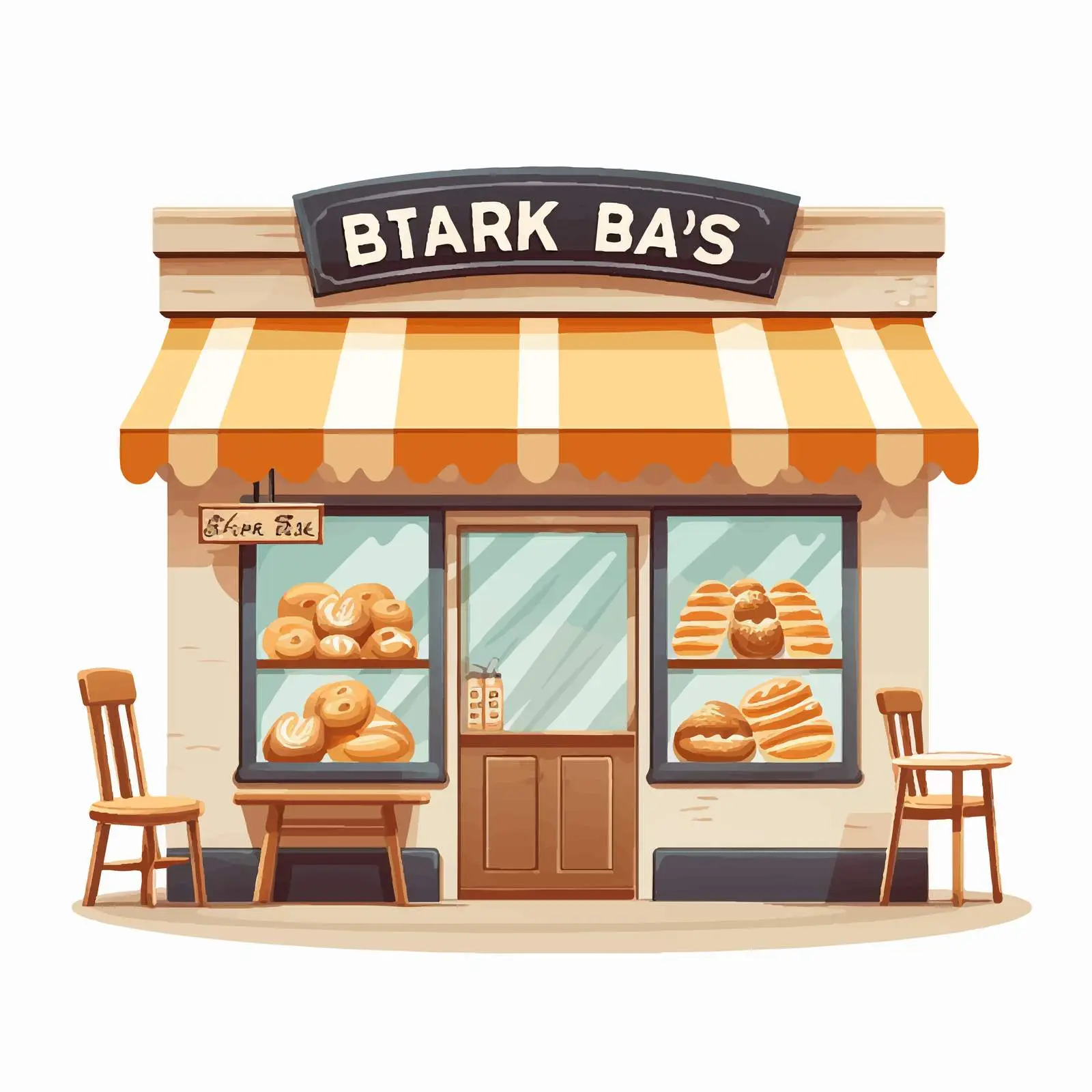 Charming Bakery Store Vector Illustration — free download from Dotvec