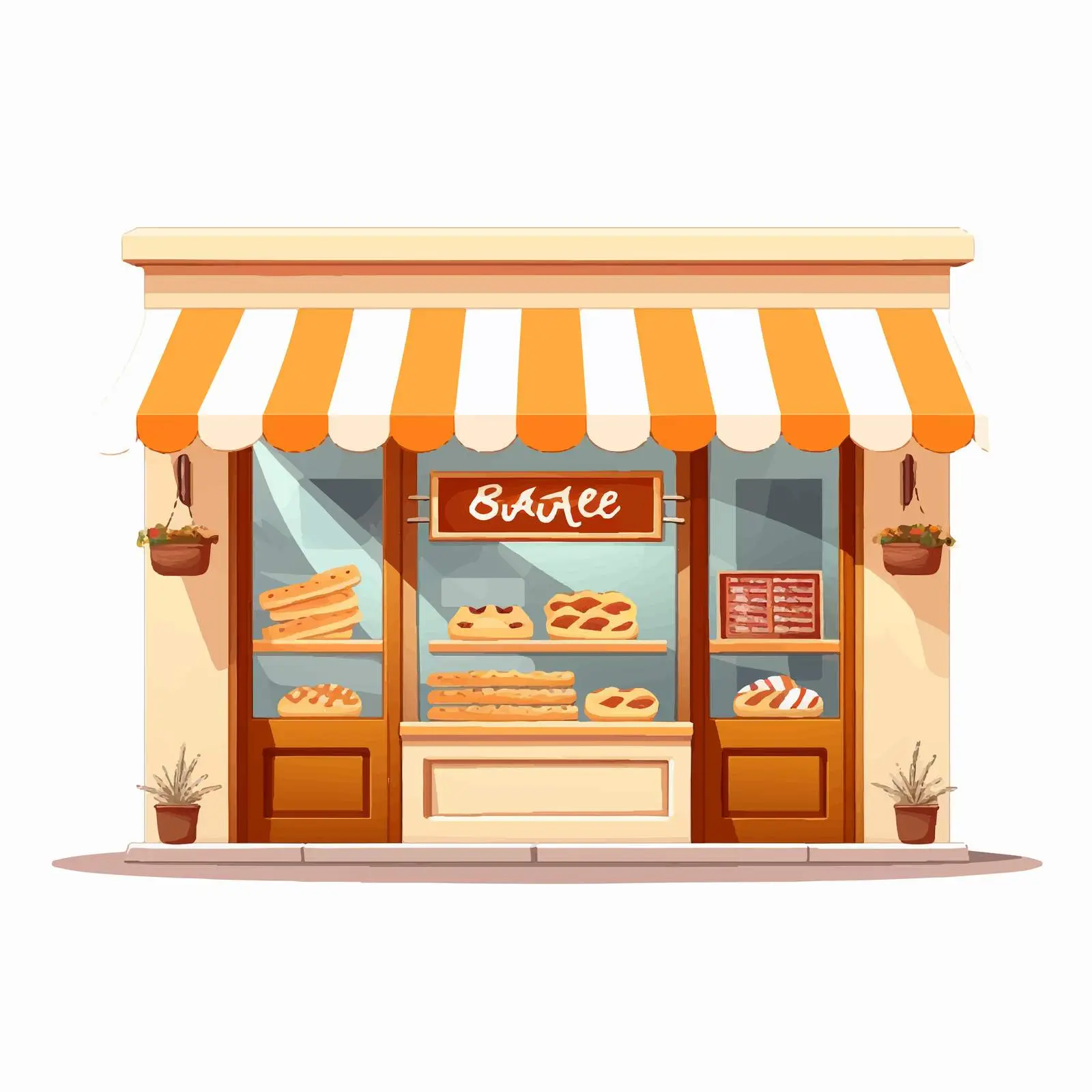 Charming Bakery Store Vector Illustration — free download from Dotvec