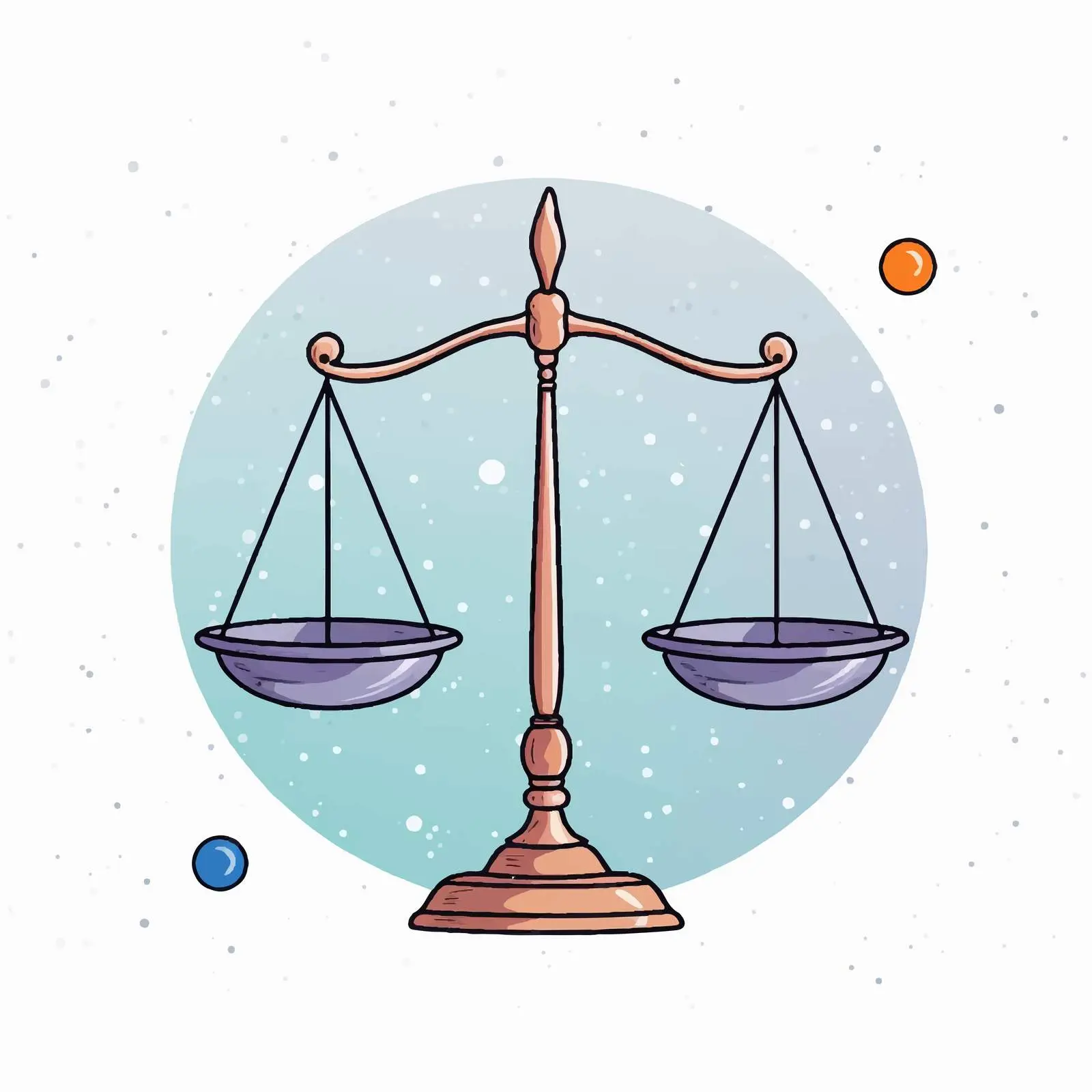 Isolated Balance Line Vector Illustration — free download from Dotvec