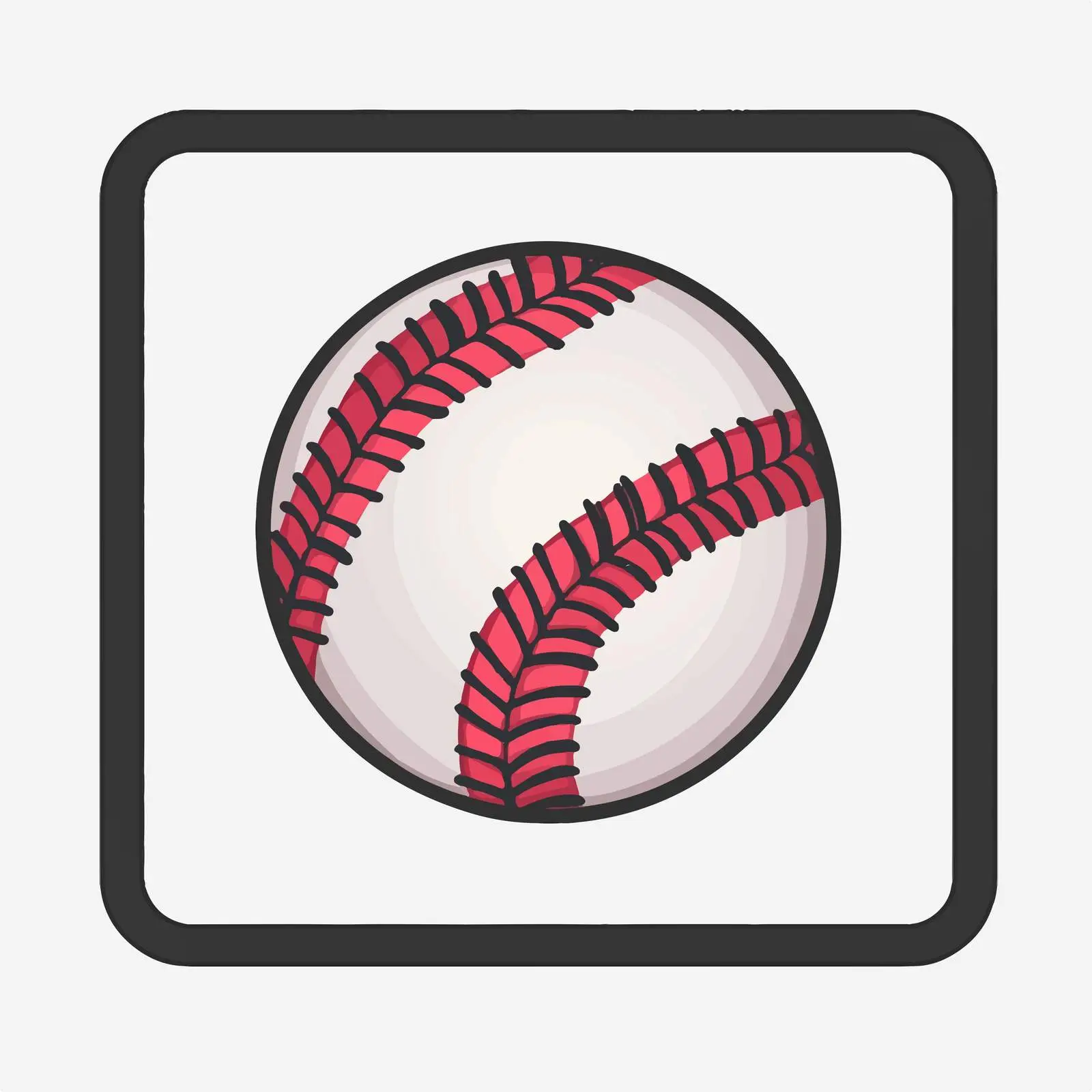 Baseball Icon Vector Sign Isolated — free download from Dotvec
