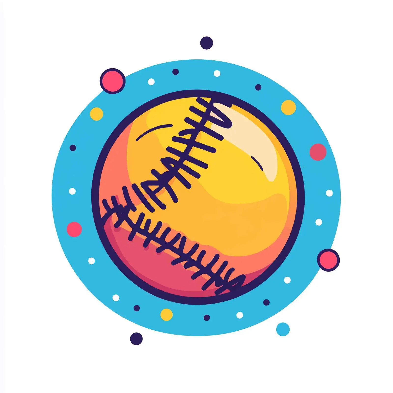 Baseball Icon Vector Isolated Design — free download from Dotvec