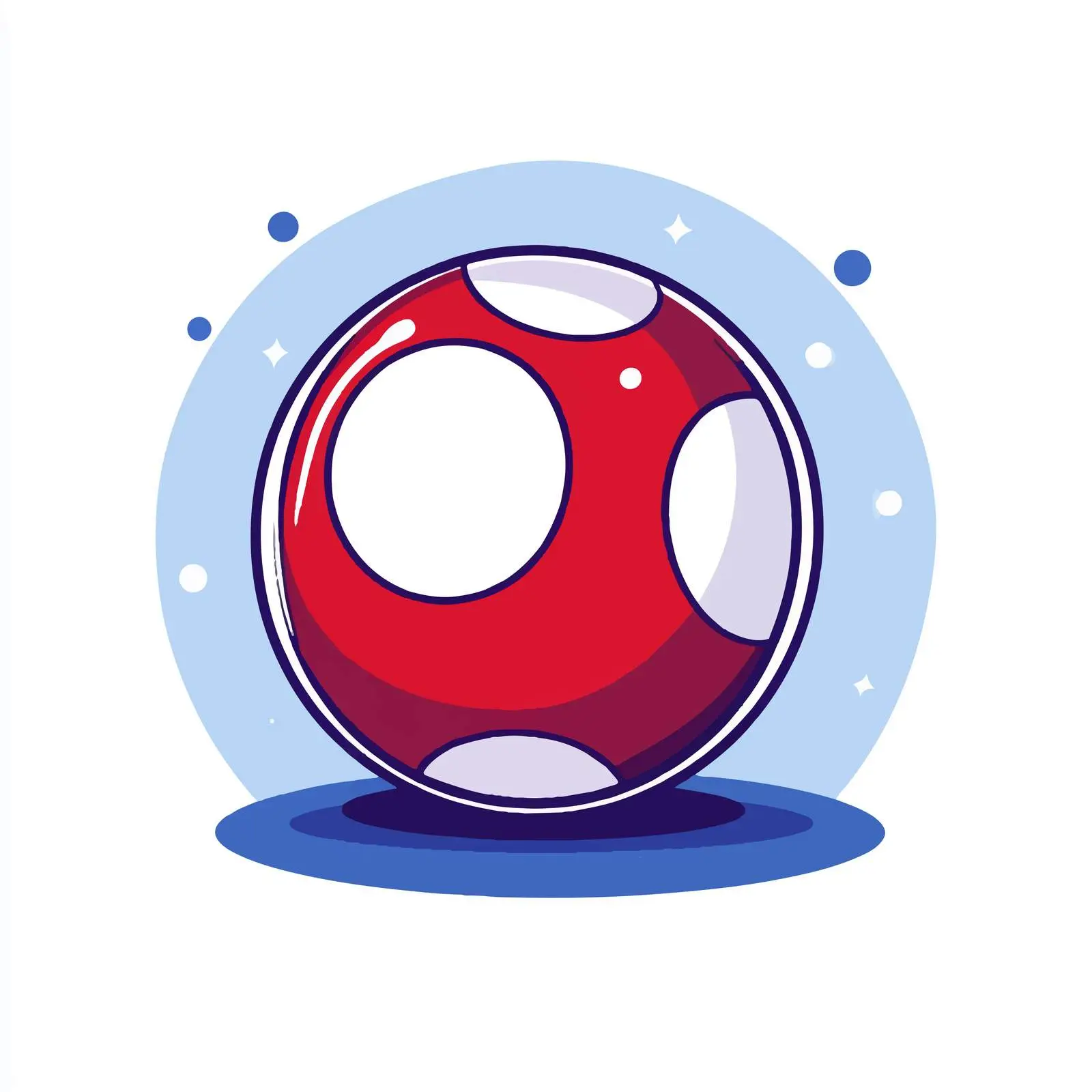 Isolated Billiards Ball Icon Vector — free download from Dotvec