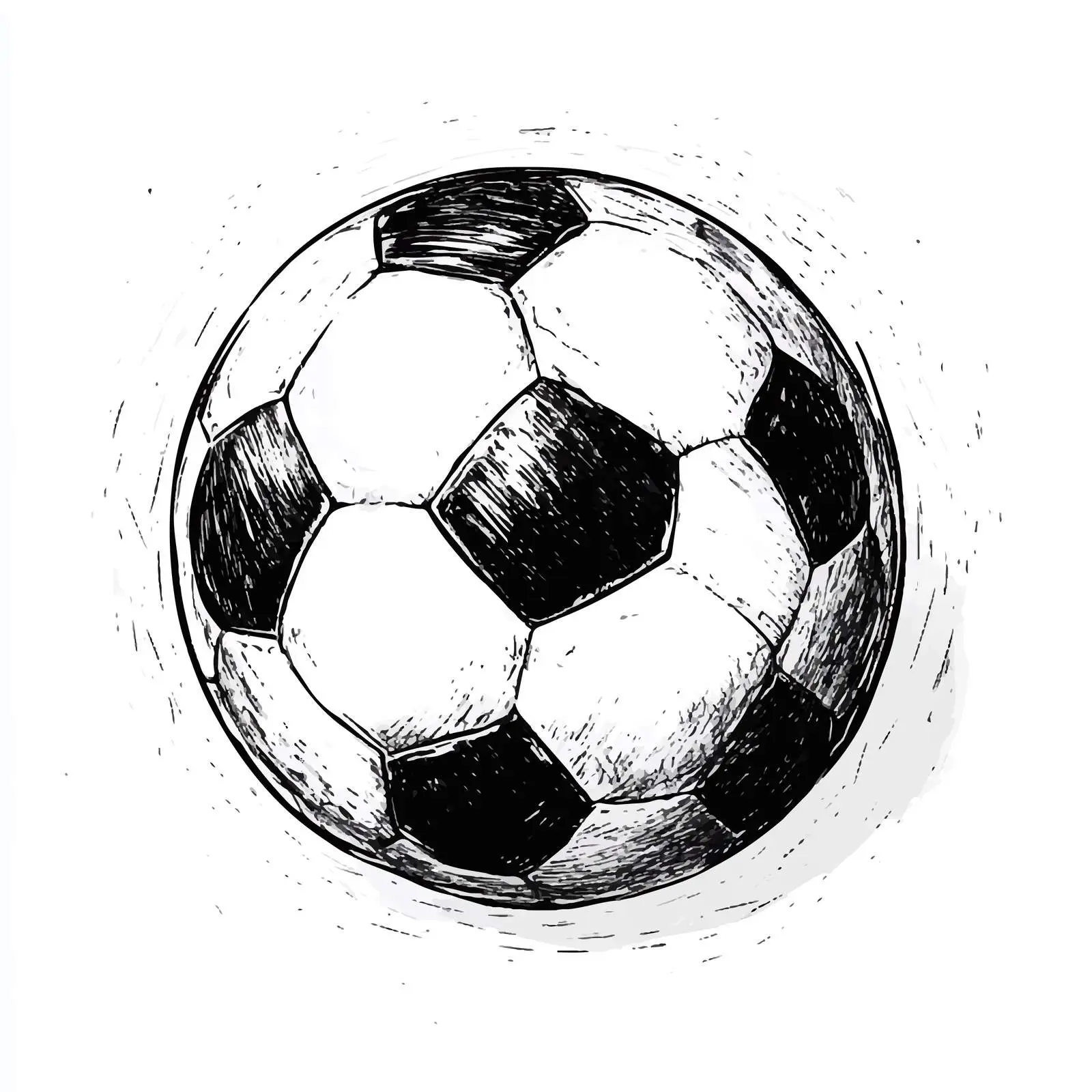 Hand-Drawn Soccer Ball Vector — free download from Dotvec