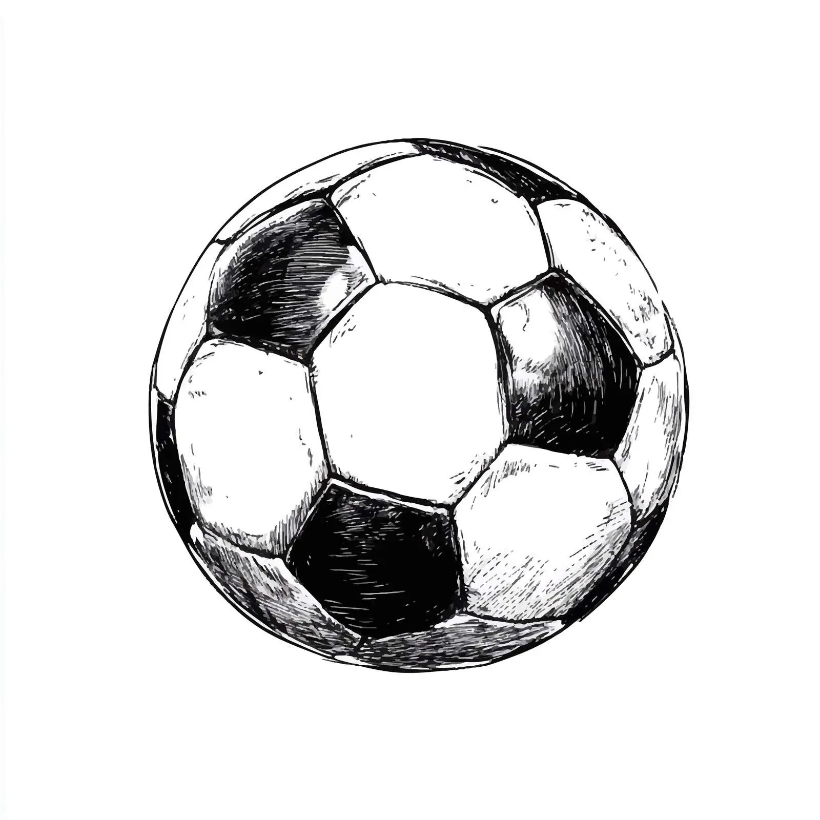 Hand-Drawn Soccer Ball Sketch — free download from Dotvec