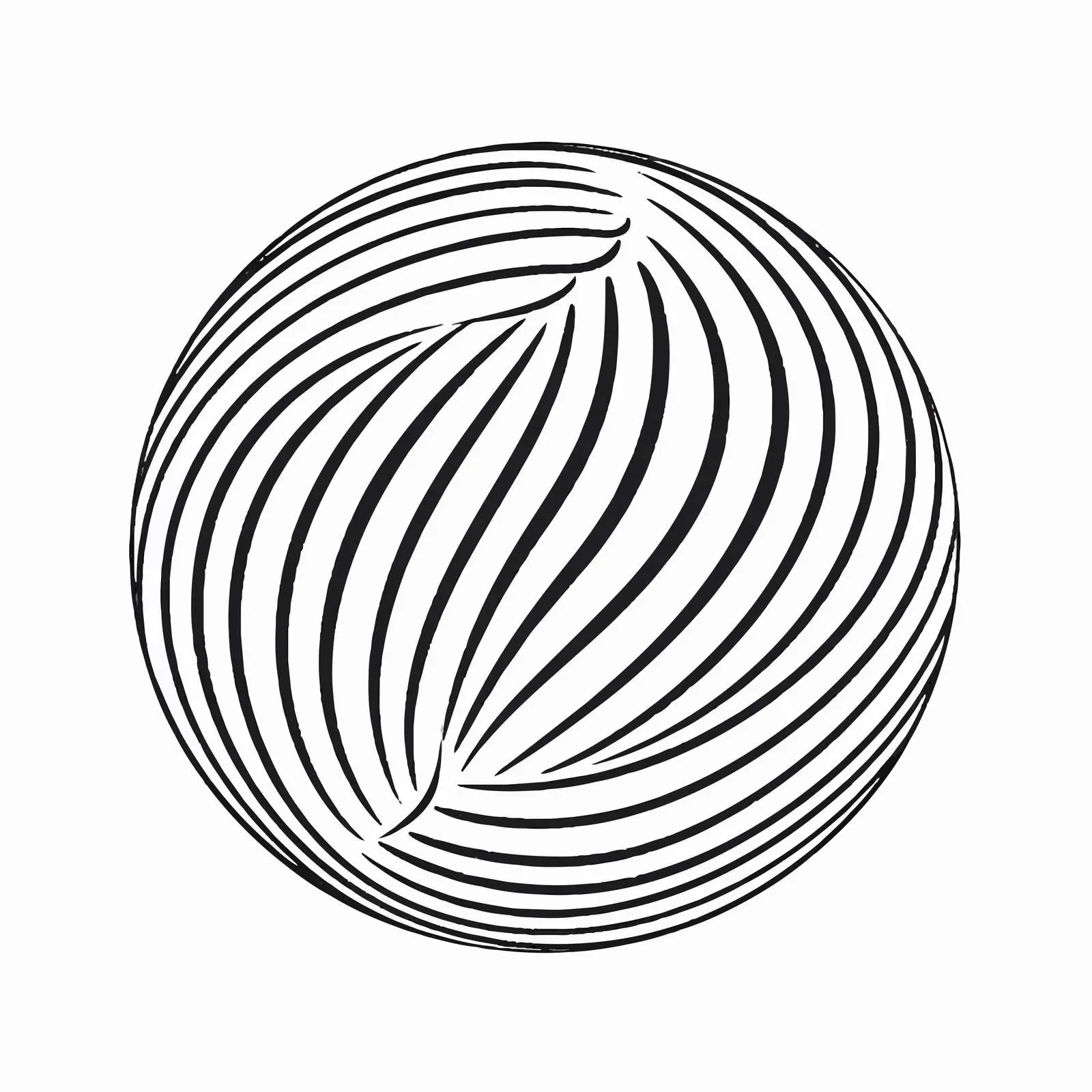 Ball Line Vector Illustration on White Background – free sport equipment image from Dotvec