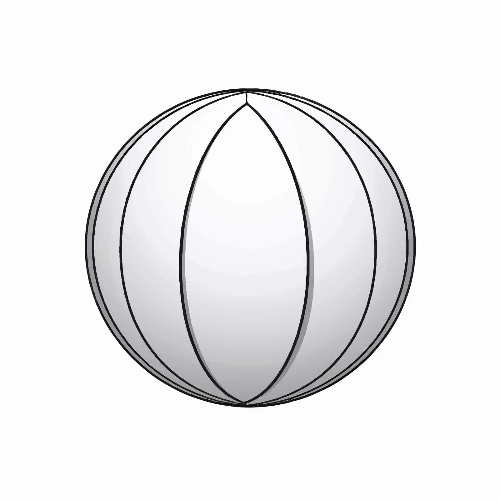Line Art Ball Illustration on White Background — free download from Dotvec
