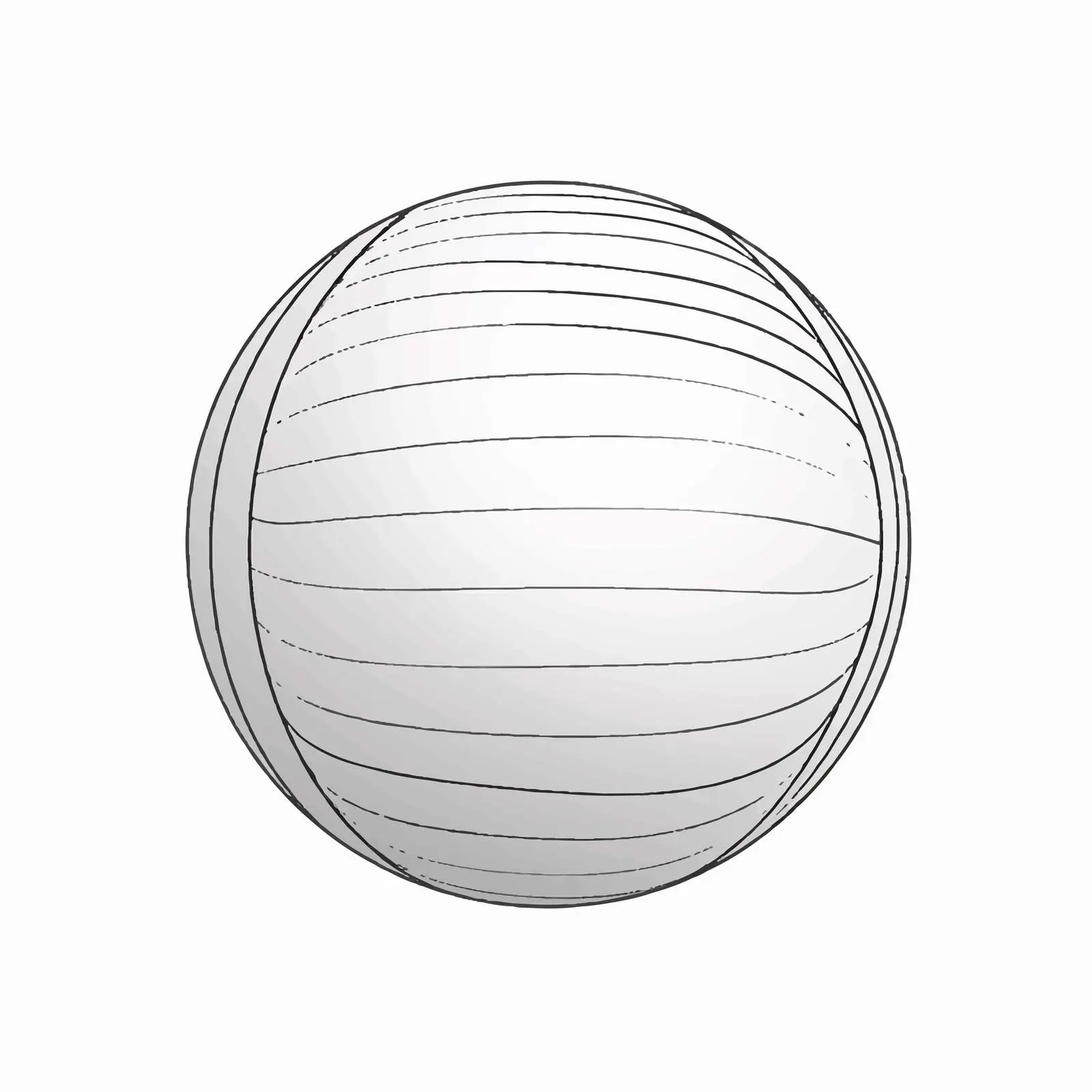 Isolated Ball Line Vector Illustration on White Background — free download from Dotvec