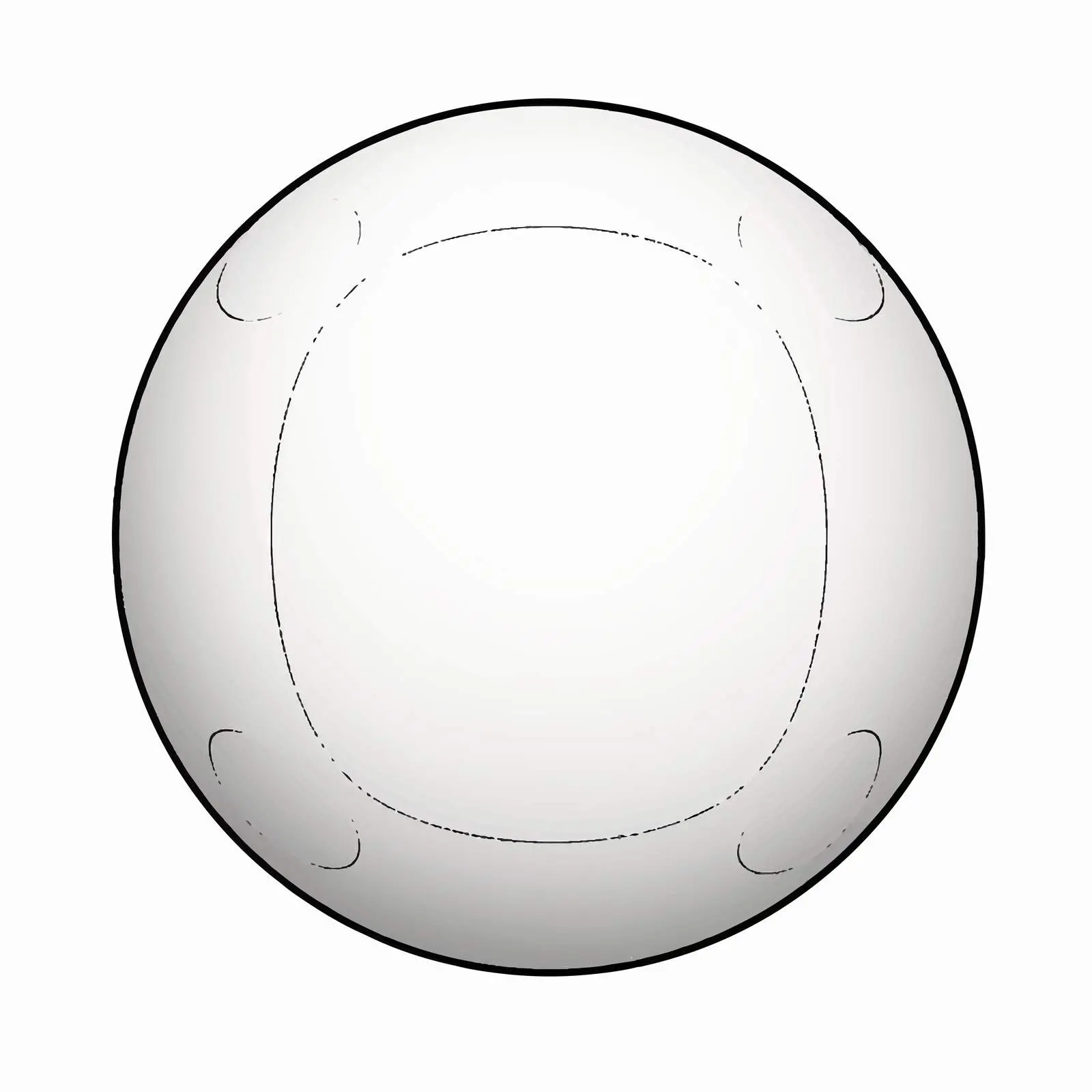 Isolated Ball Line Vector Illustration on White Background — free download from Dotvec
