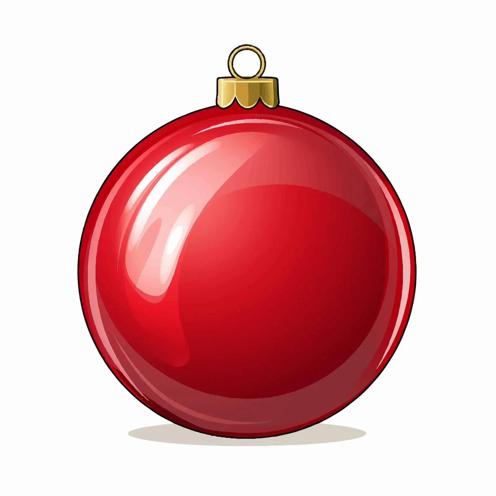 Isolated Cartoon Merry Christmas Ball Design – free ball design image from Dotvec