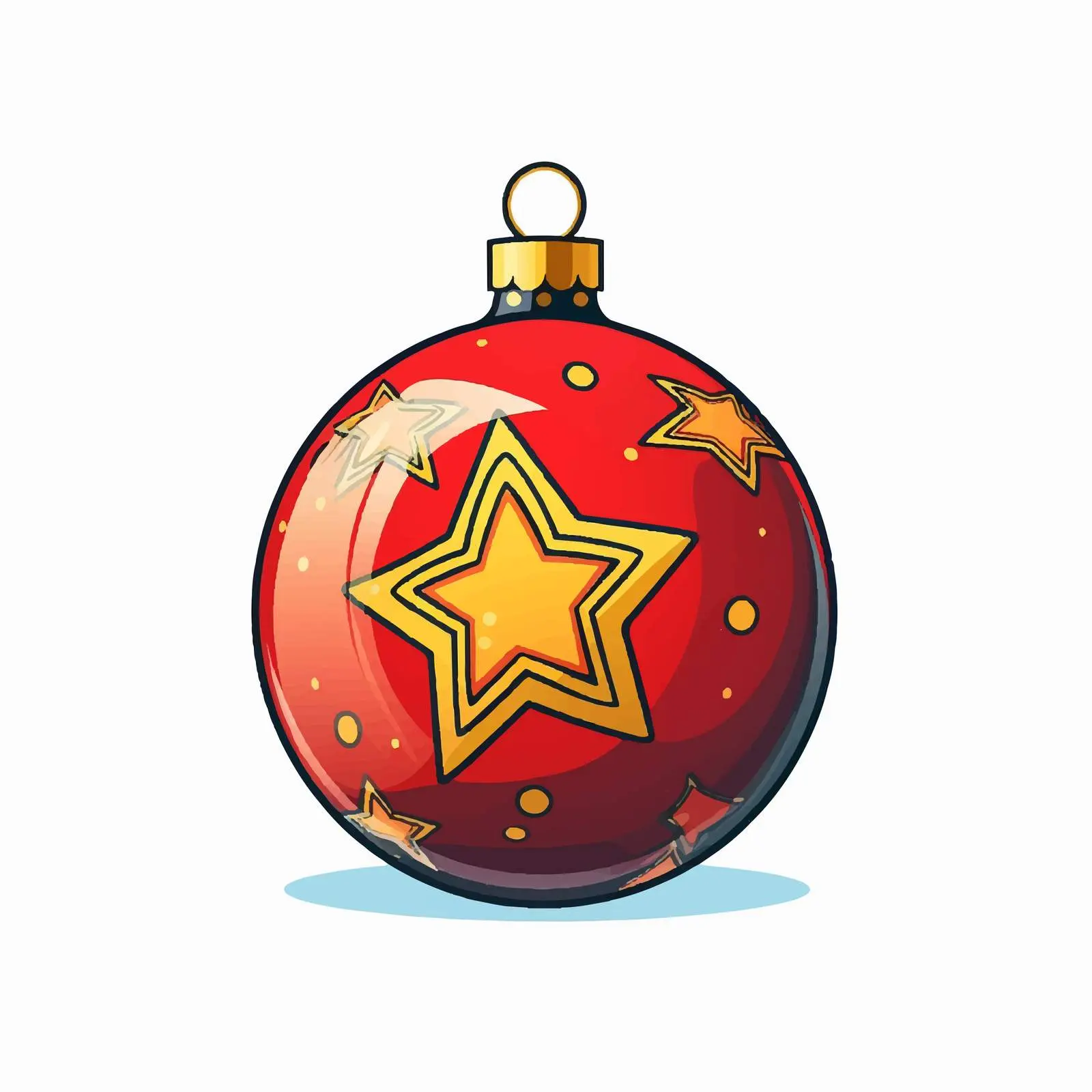 Merry Christmas Ball Vector Design Illustration — free download from Dotvec
