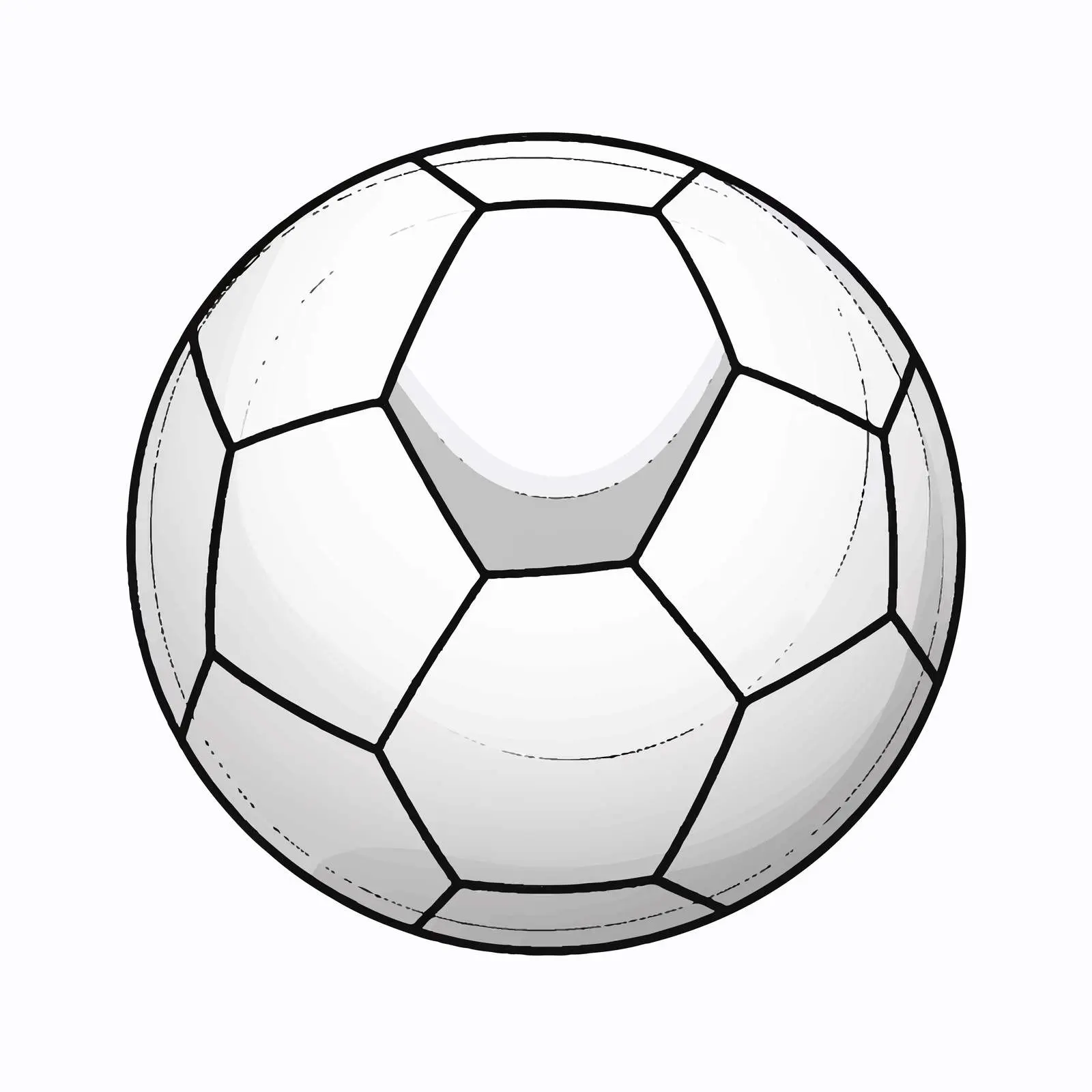 Outline Vector Illustration of a Ball — free download from Dotvec
