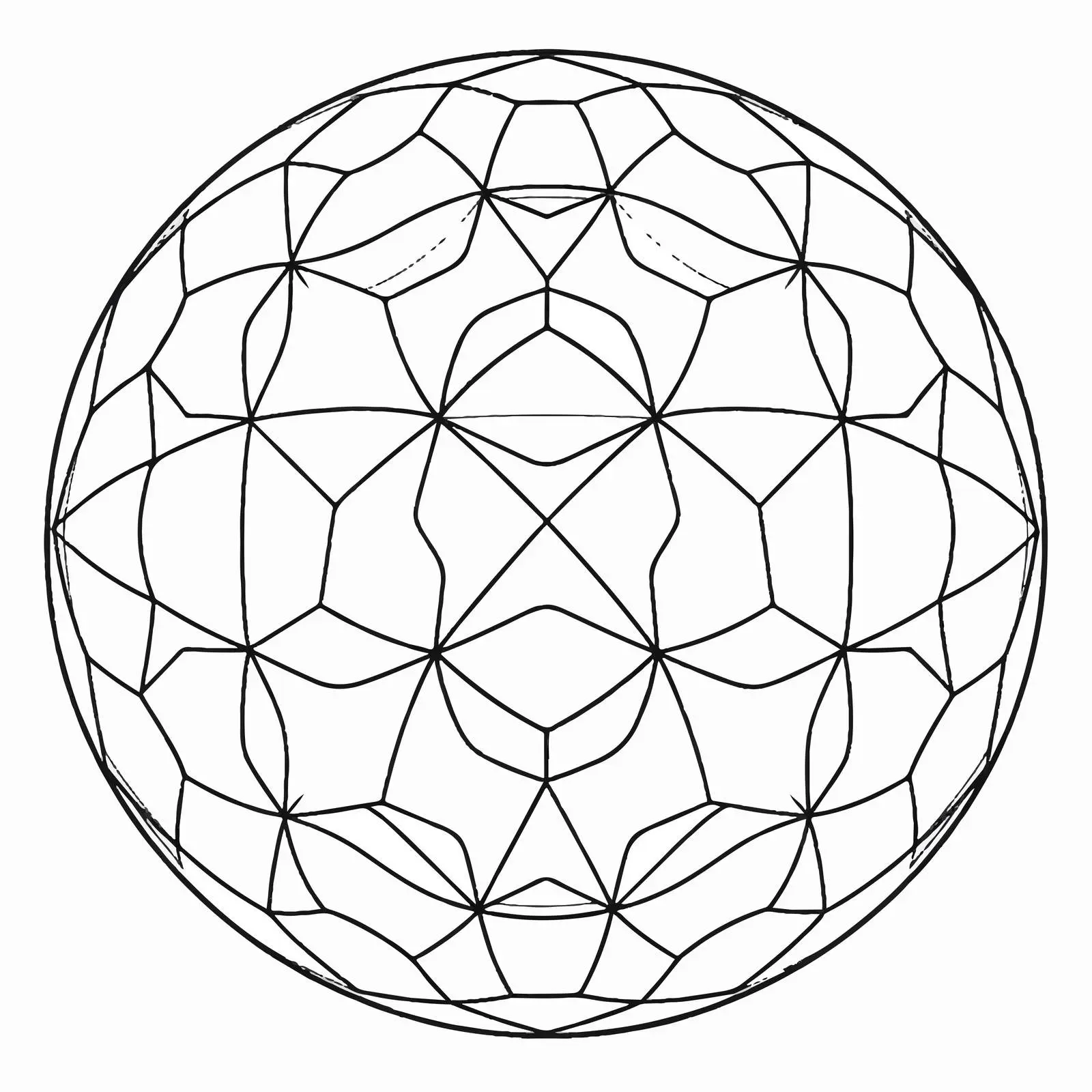 Ball Outline Vector Illustration on White Background — free download from Dotvec