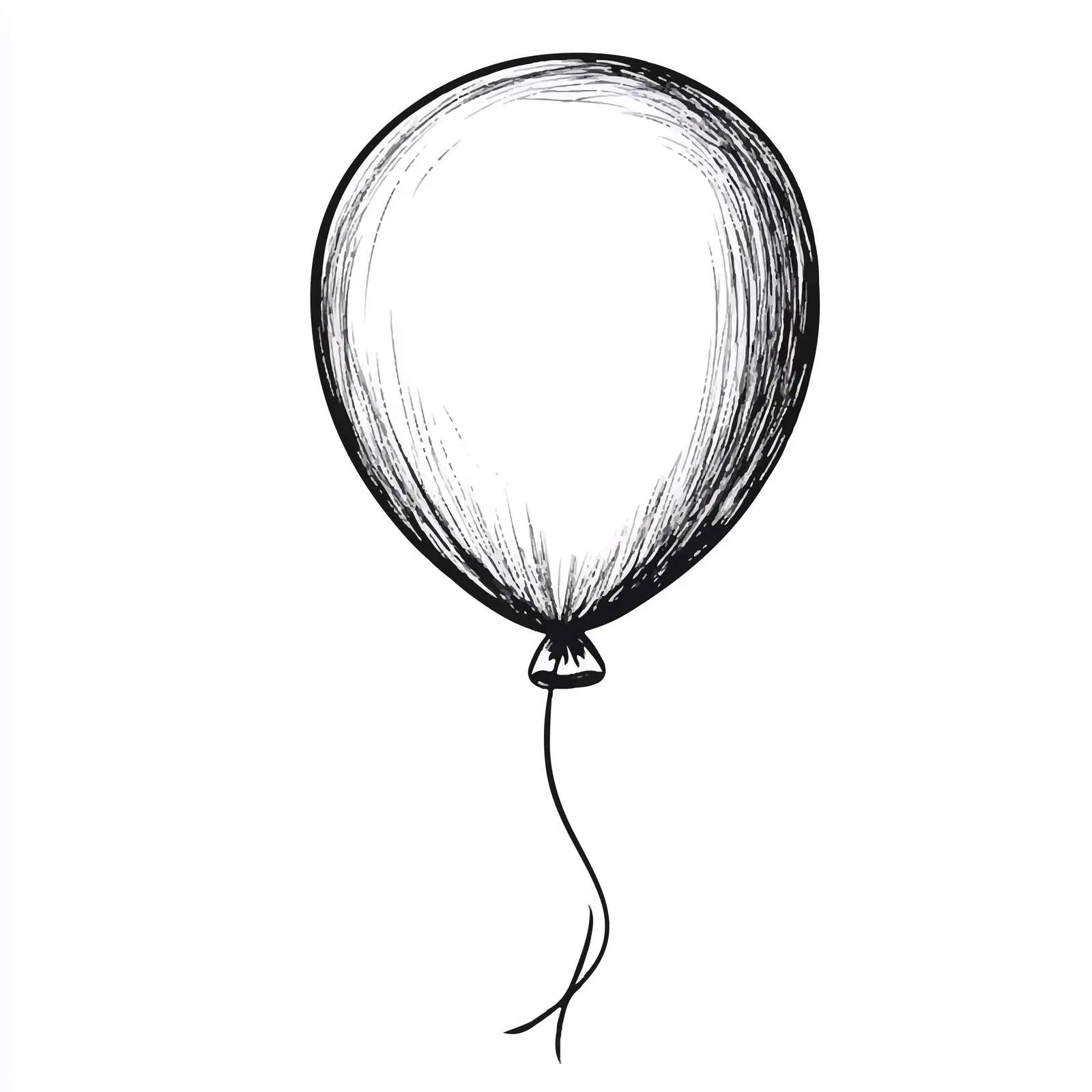 Black and White Balloon Vector Design — free download from Dotvec