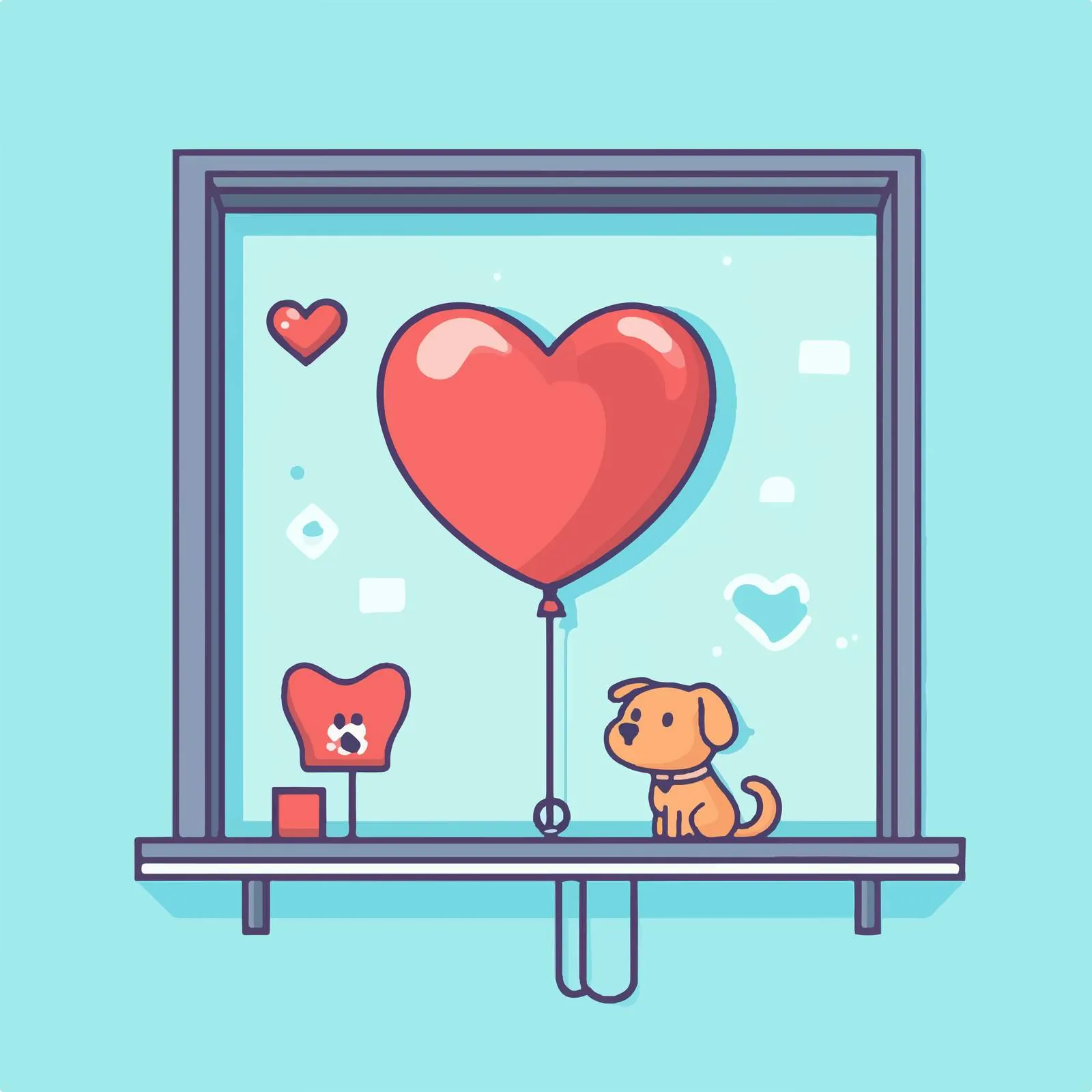 Balloon Veterinary Products Vector for Pet Shop — free download from Dotvec