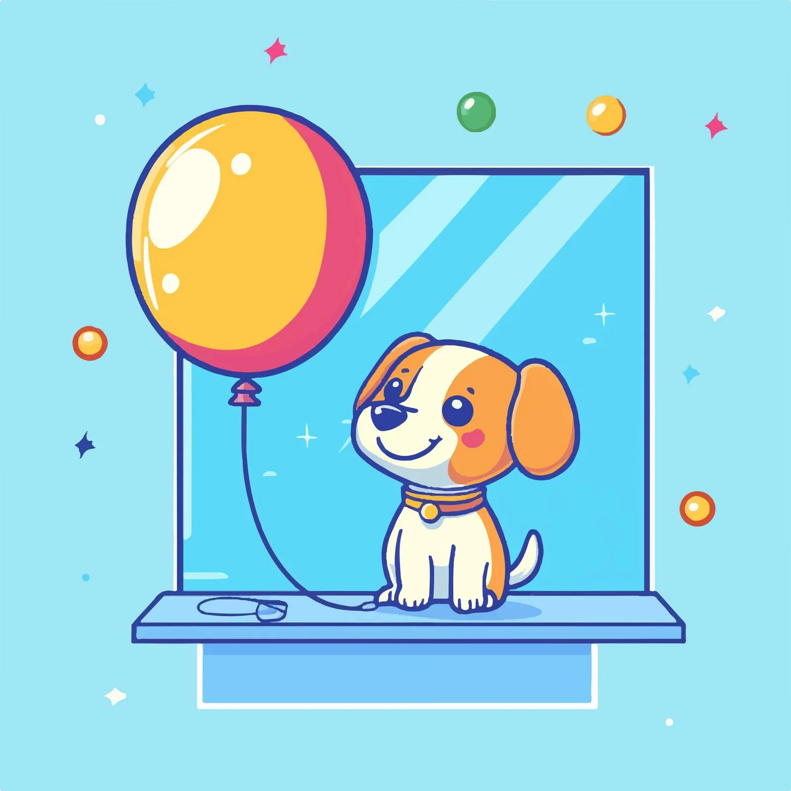 Balloon Pet Shop Veterinary Product Illustration – free clinic vector image from Dotvec