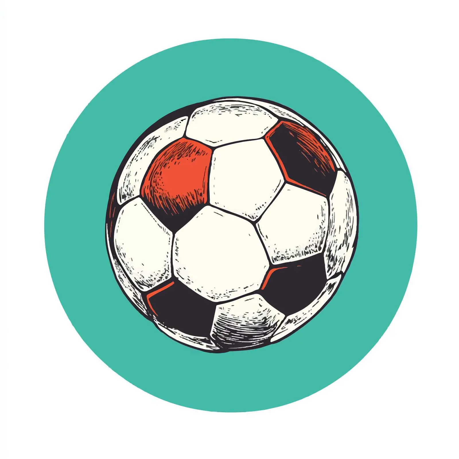 Flat Vector Balloon Soccer Icon — free download from Dotvec